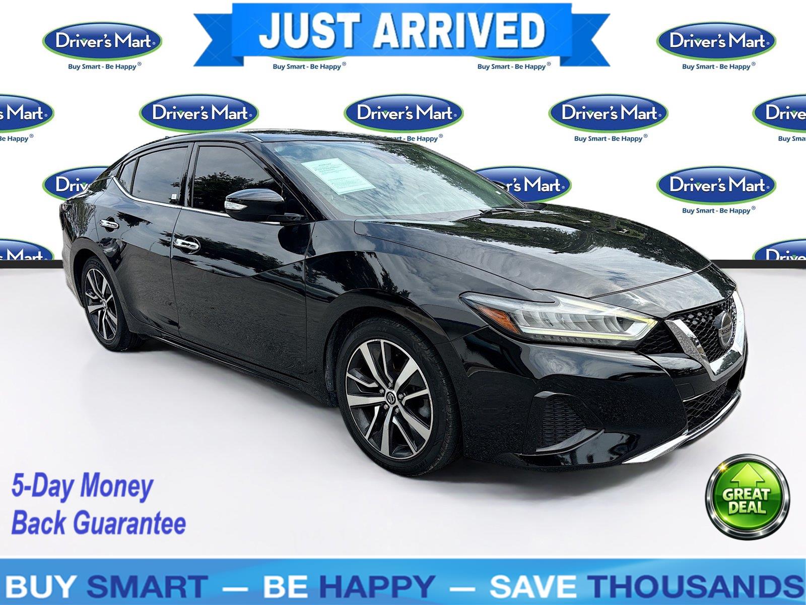 Super Black 2020 Nissan Maxima Sedan Front-Wheel Drive Continuously Variable Transmission