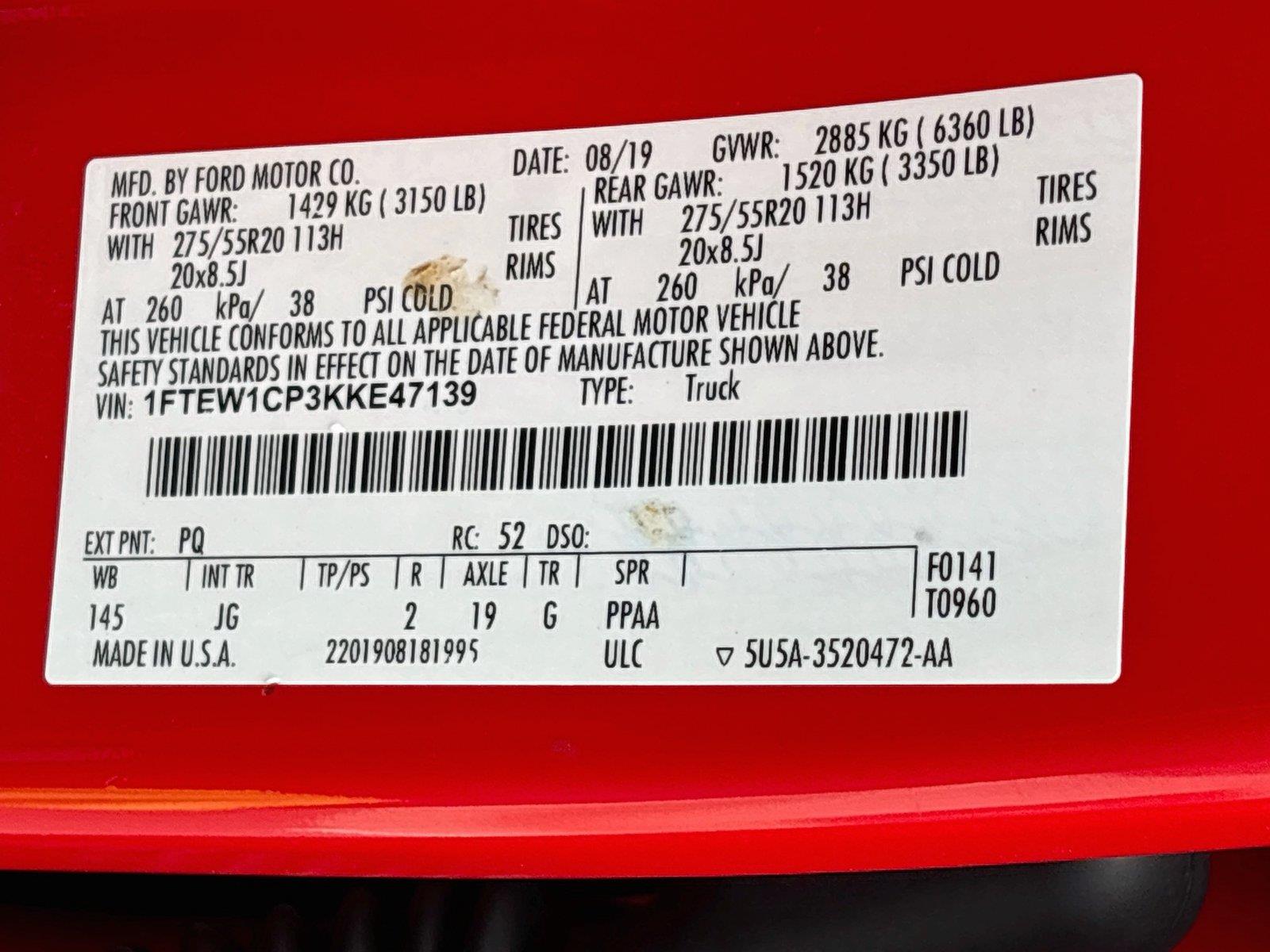 2019 Ford F-150 XL