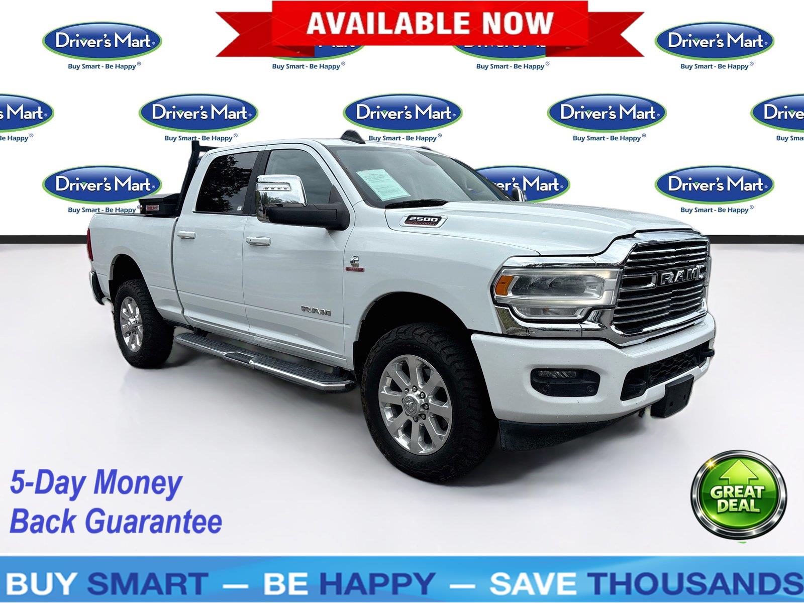 Bright White Clearcoat 2023 RAM 2500 Pickup Truck Four-Wheel Drive 6-Speed Automatic
