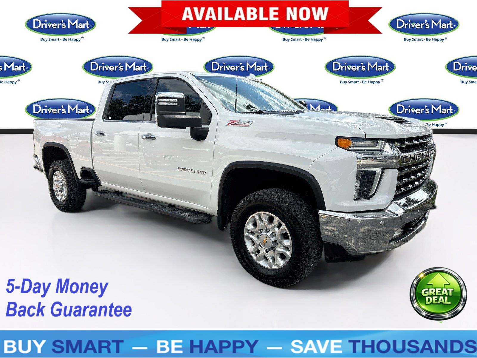 Summit White 2023 Chevrolet Silverado 2500HD Pickup Truck Four-Wheel Drive Automatic