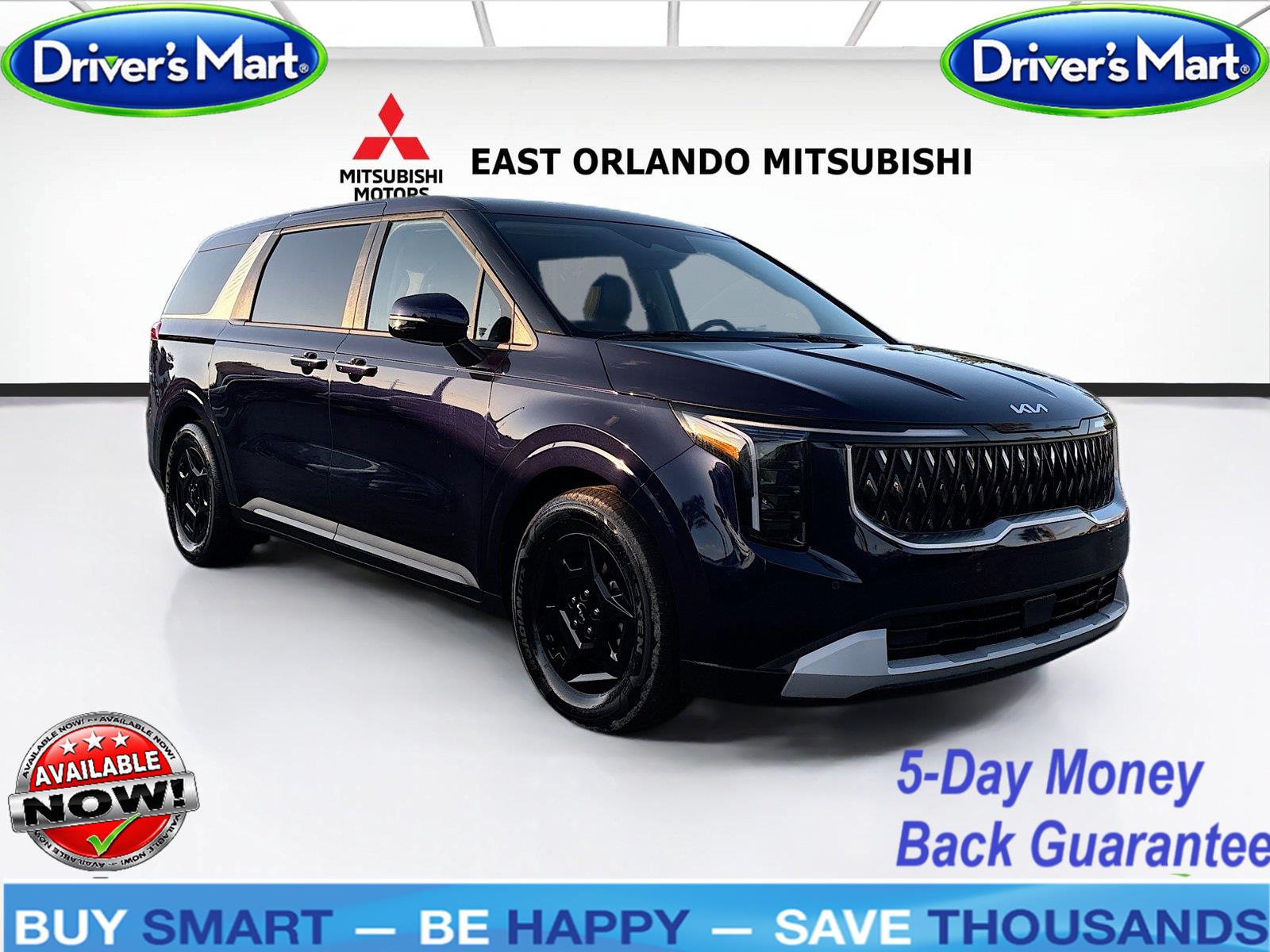 Deep Chroma Blue 2025 Kia Carnival Minivan Front-Wheel Drive 8-Speed Automatic