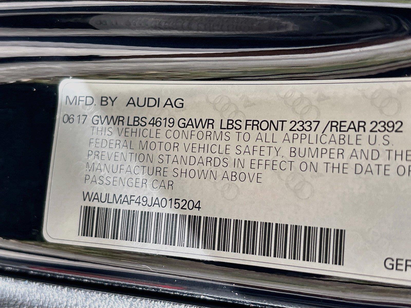 2018 Audi A4 Premium Plus