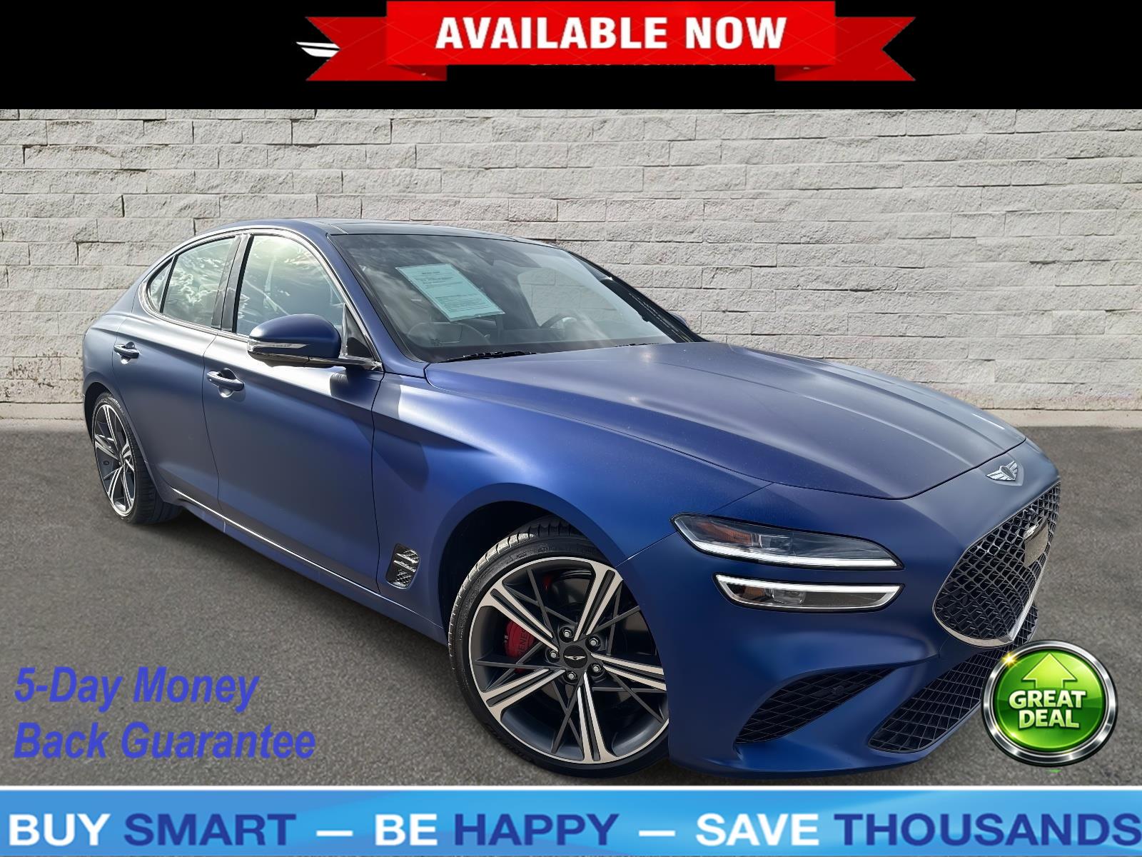 Burleigh Blue Matte 2025 Genesis G70 Sedan Rear-Wheel Drive Automatic
