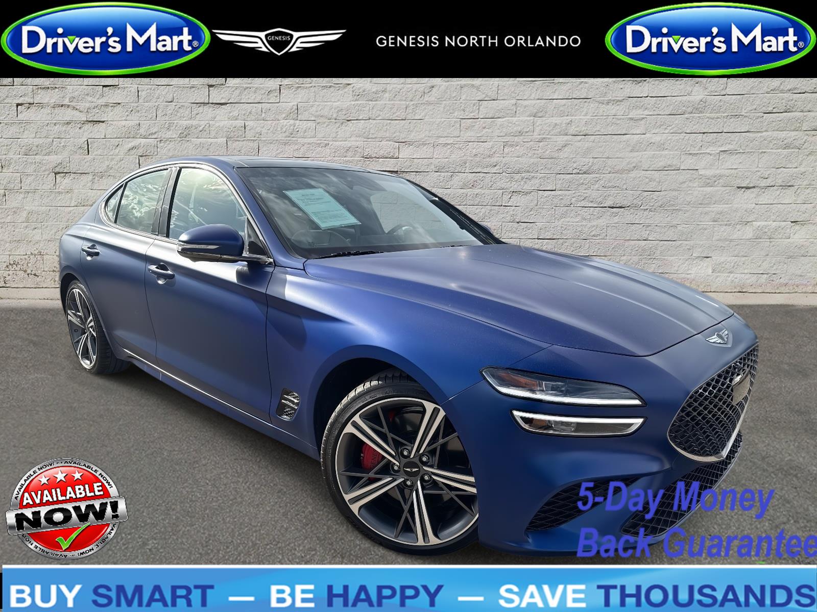 Burleigh Blue Matte 2025 Genesis G70 Sedan Rear-Wheel Drive Automatic