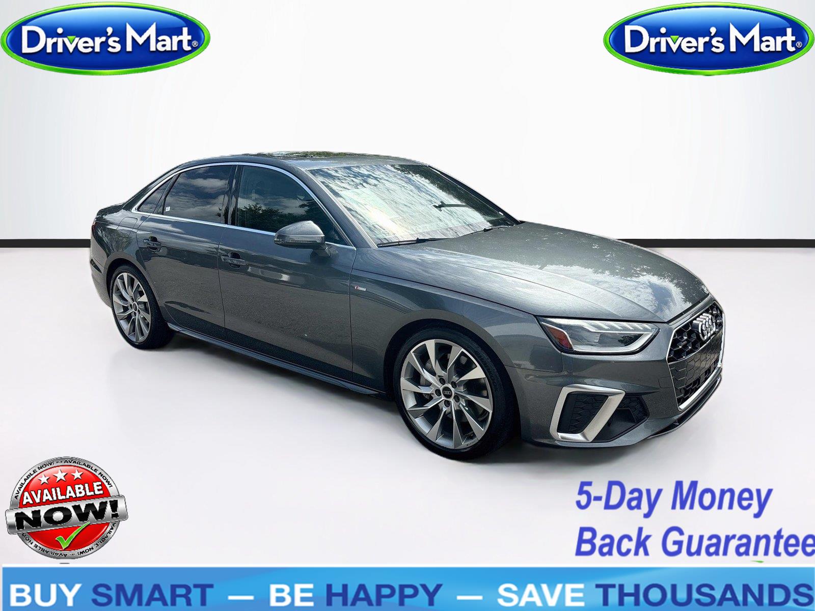 Daytona Gray Pearl Effect 2021 Audi A4 Sedan All-Wheel Drive Automatic