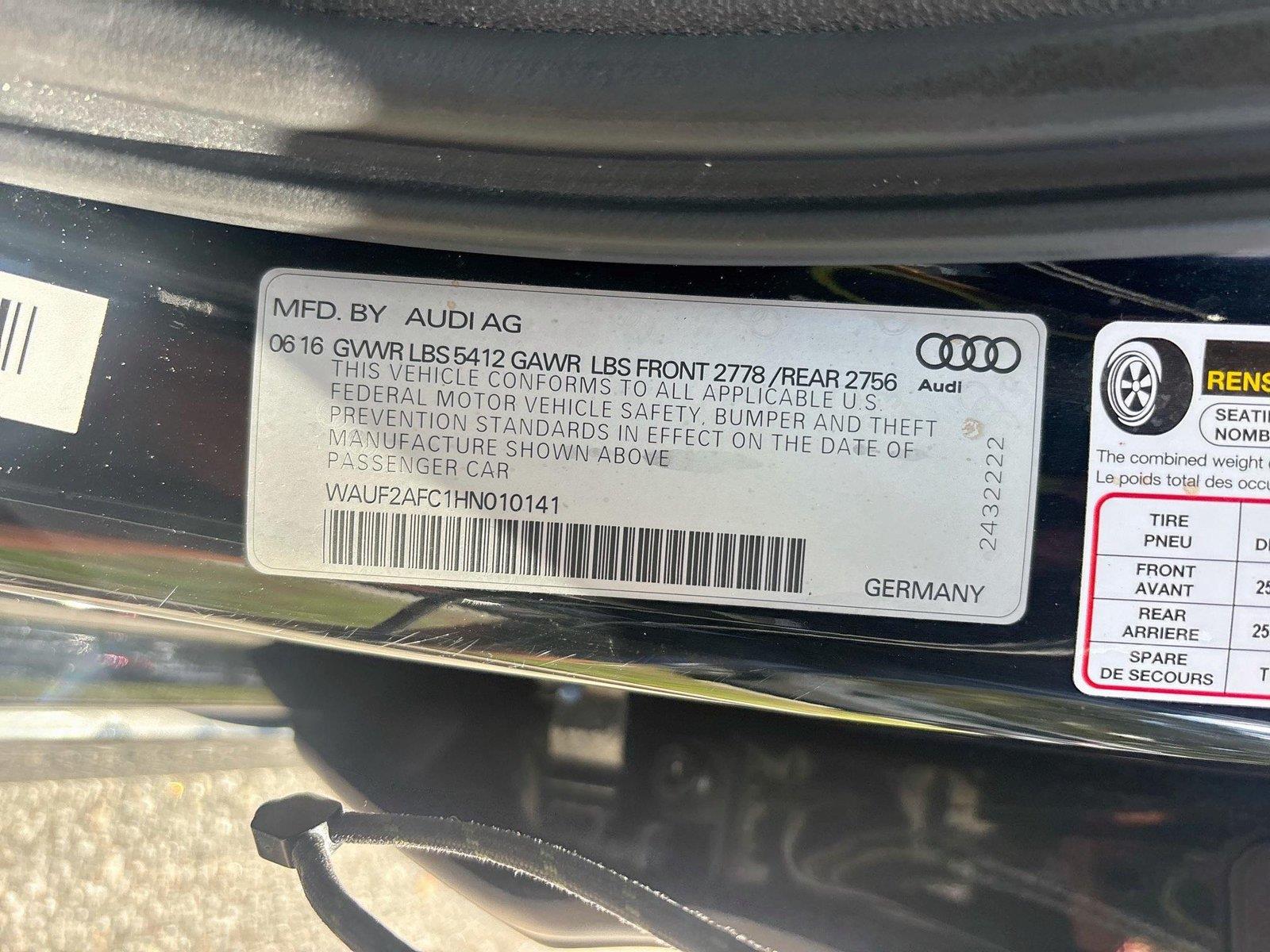 2017 Audi A6 Premium Plus