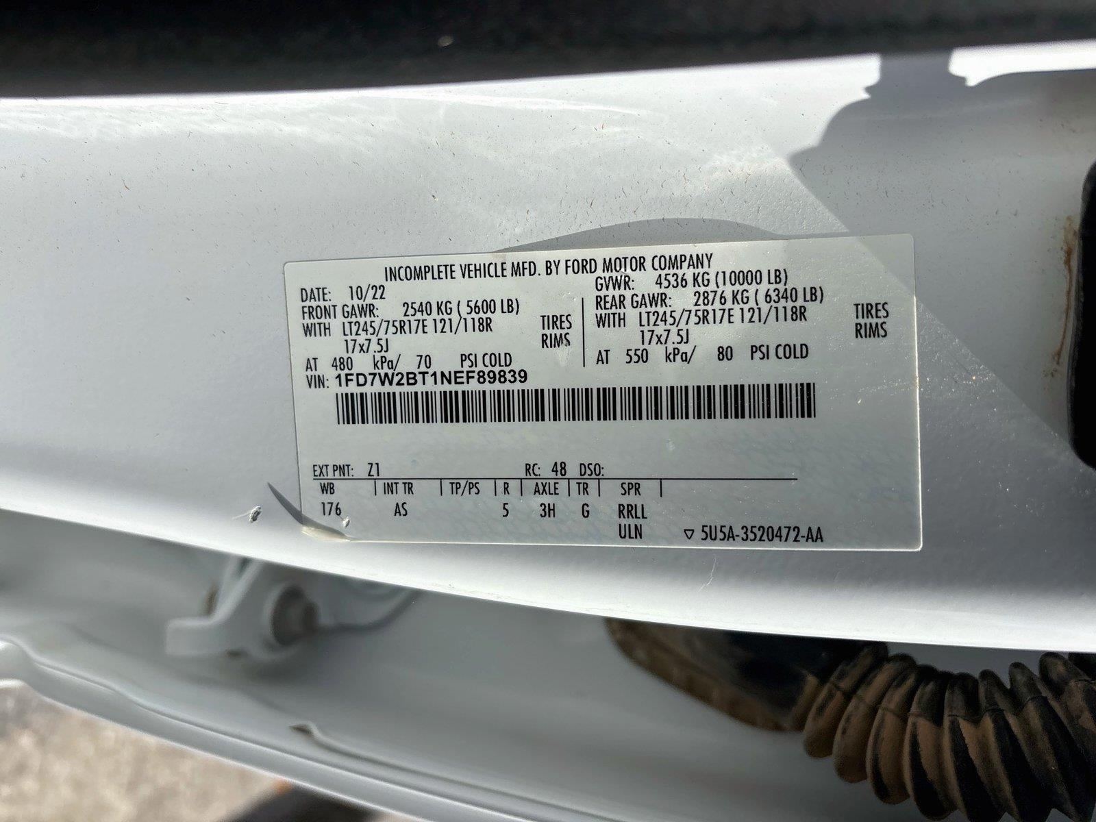 2022 Ford Super Duty F-250 SRW XL