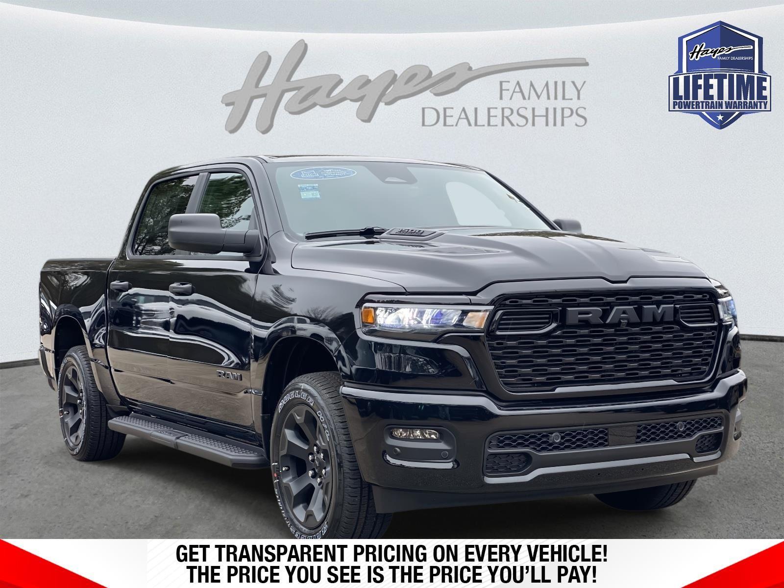 Diamond Black Crystal Pearlcoat 2026 RAM 1500 Express Crew Cab 4WD Pickup Truck Four-Wheel Drive 8-Speed Automatic