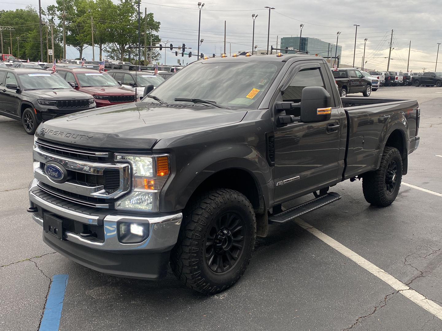 Gray 2022 Ford F-350 Super Duty Pickup Truck