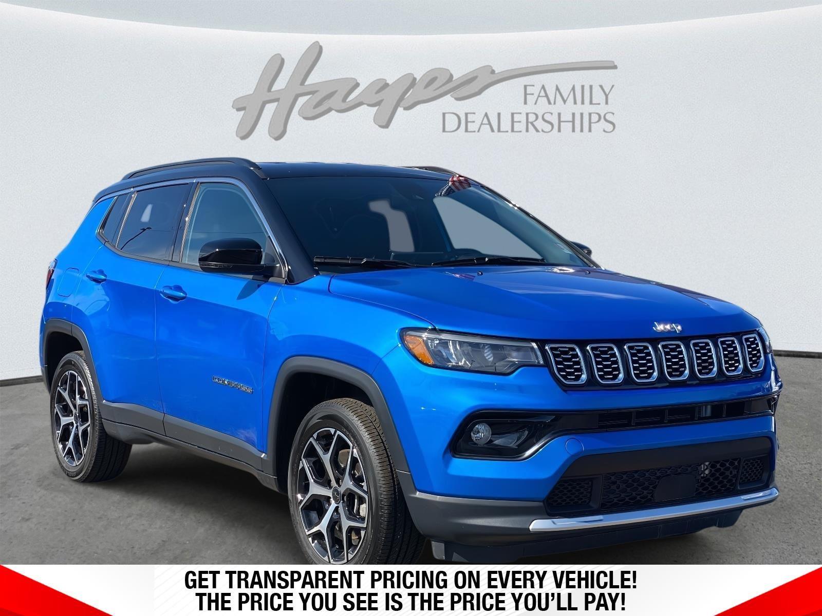 Hydro Blue Pearlcoat 2025 Jeep Compass Limited 4WD SUV / Crossover Four-Wheel Drive 8-Speed Automatic