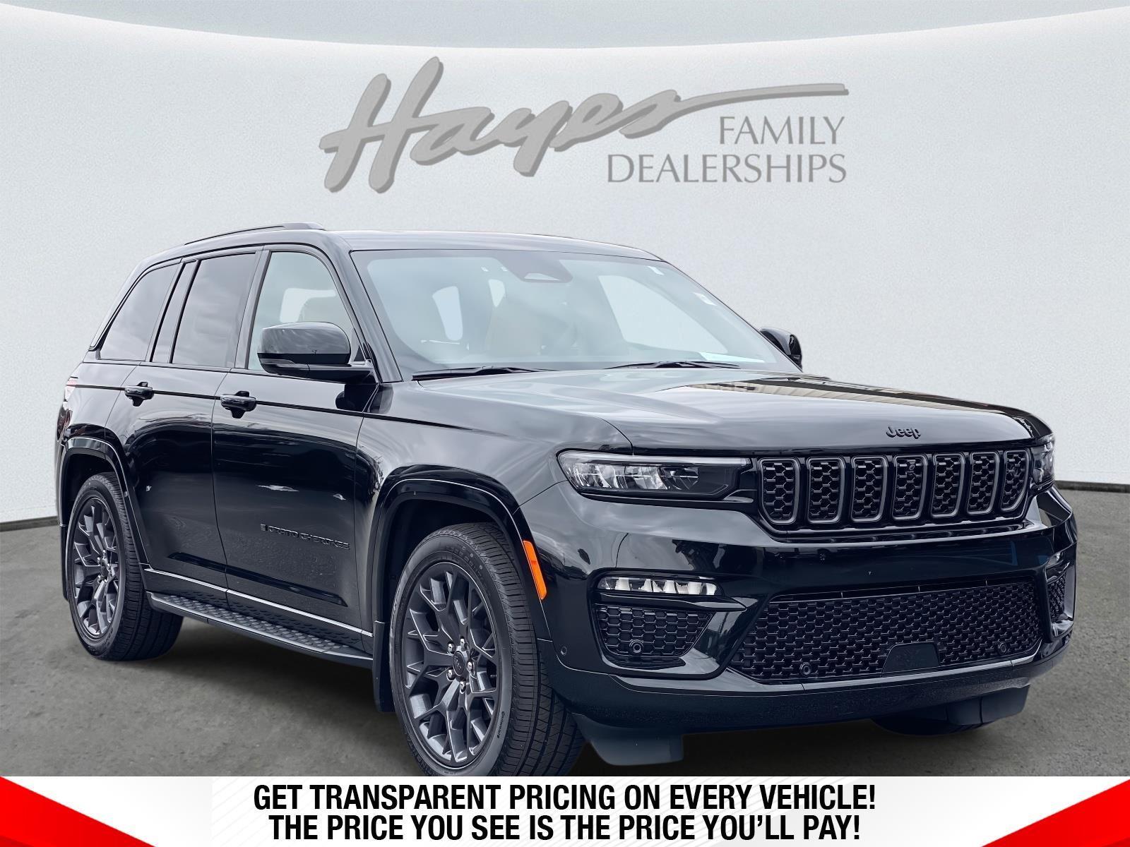 Diamond Black Crystal Pearlcoat 2025 Jeep Grand Cherokee Summit Reserve 4WD SUV / Crossover Four-Wheel Drive 8-Speed Automatic