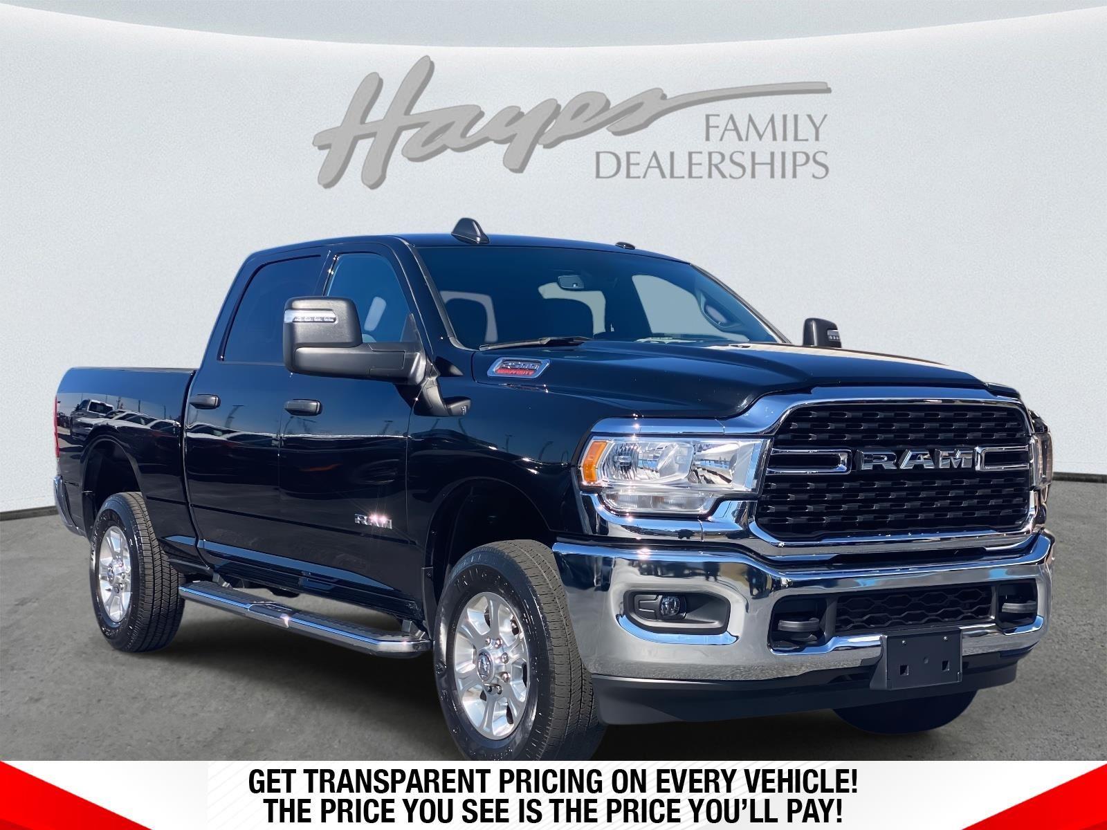 Diamond Black Crystal Pearlcoat 2024 RAM 2500 Big Horn Crew Cab 4WD Pickup Truck Four-Wheel Drive 8-Speed Automatic