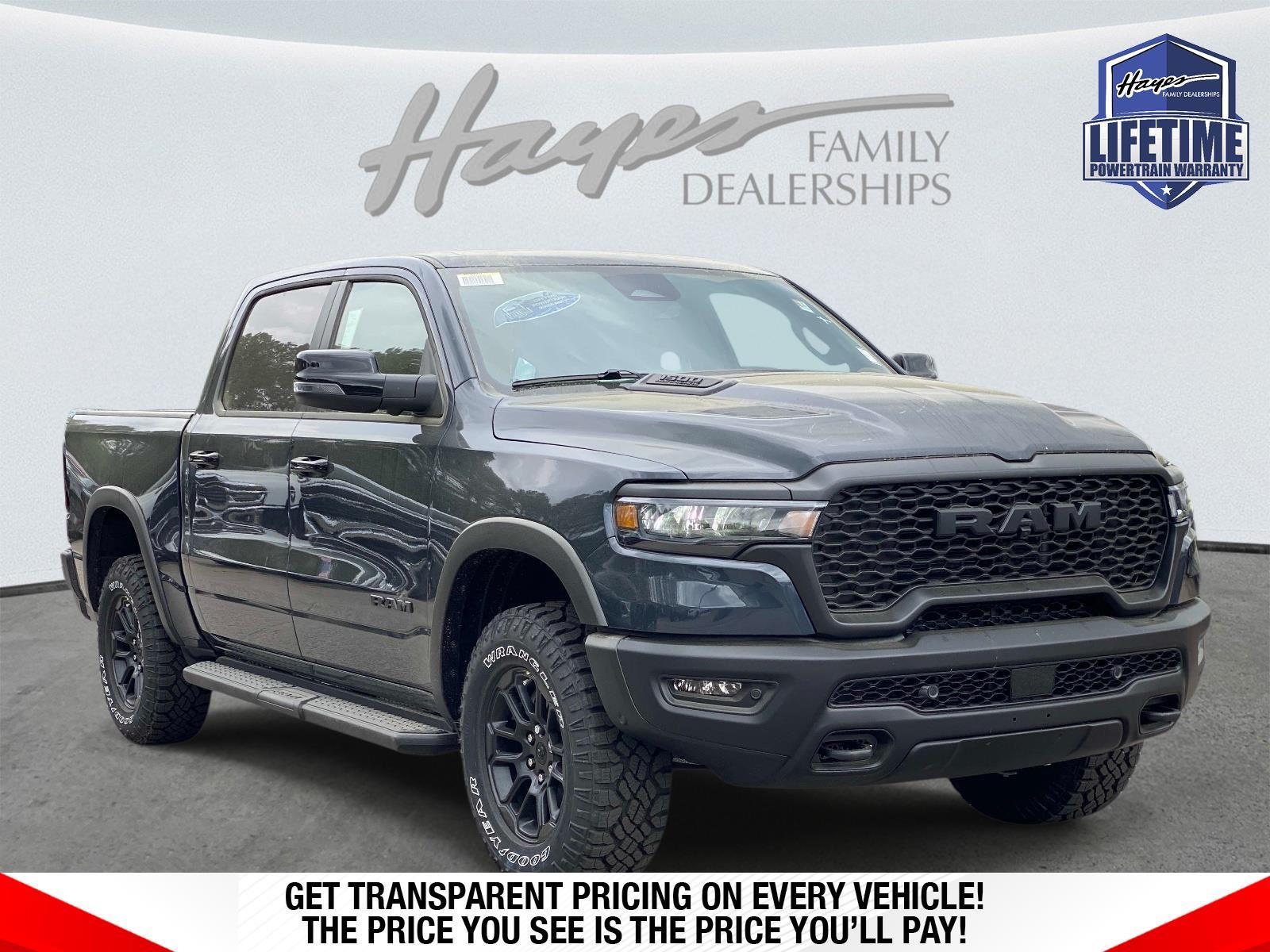 Forged Blue Metallic 2026 RAM 1500 Rebel Crew Cab 4WD Pickup Truck Four-Wheel Drive 8-Speed Automatic