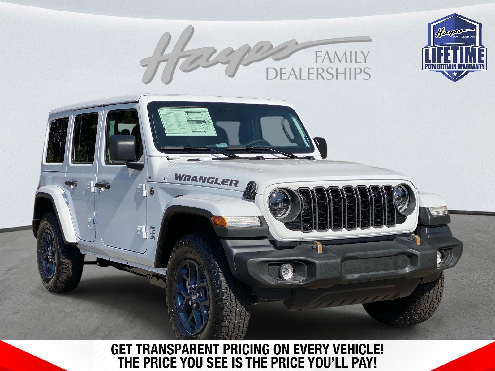Bright White Clearcoat 2026 Jeep Wrangler SUV / Crossover Four-Wheel Drive 8-Speed Automatic