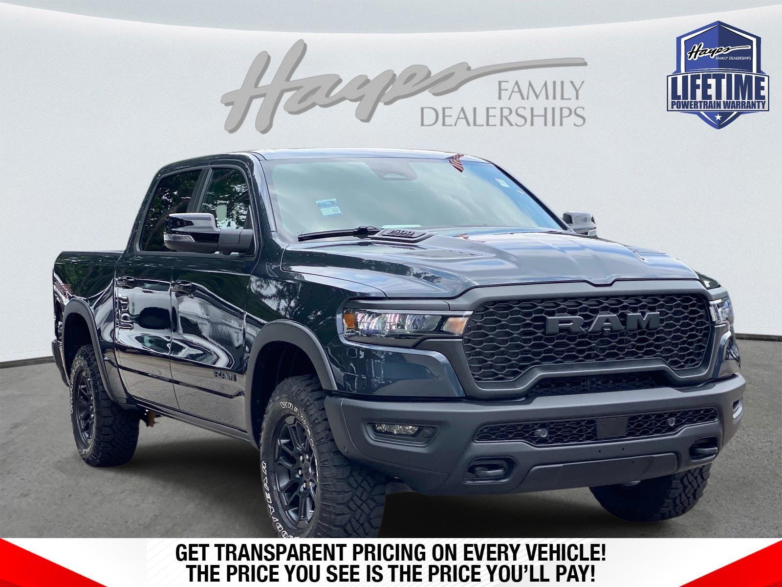 Forged Blue Metallic 2026 RAM 1500 Rebel Crew Cab 4WD Pickup Truck Four-Wheel Drive 8-Speed Automatic