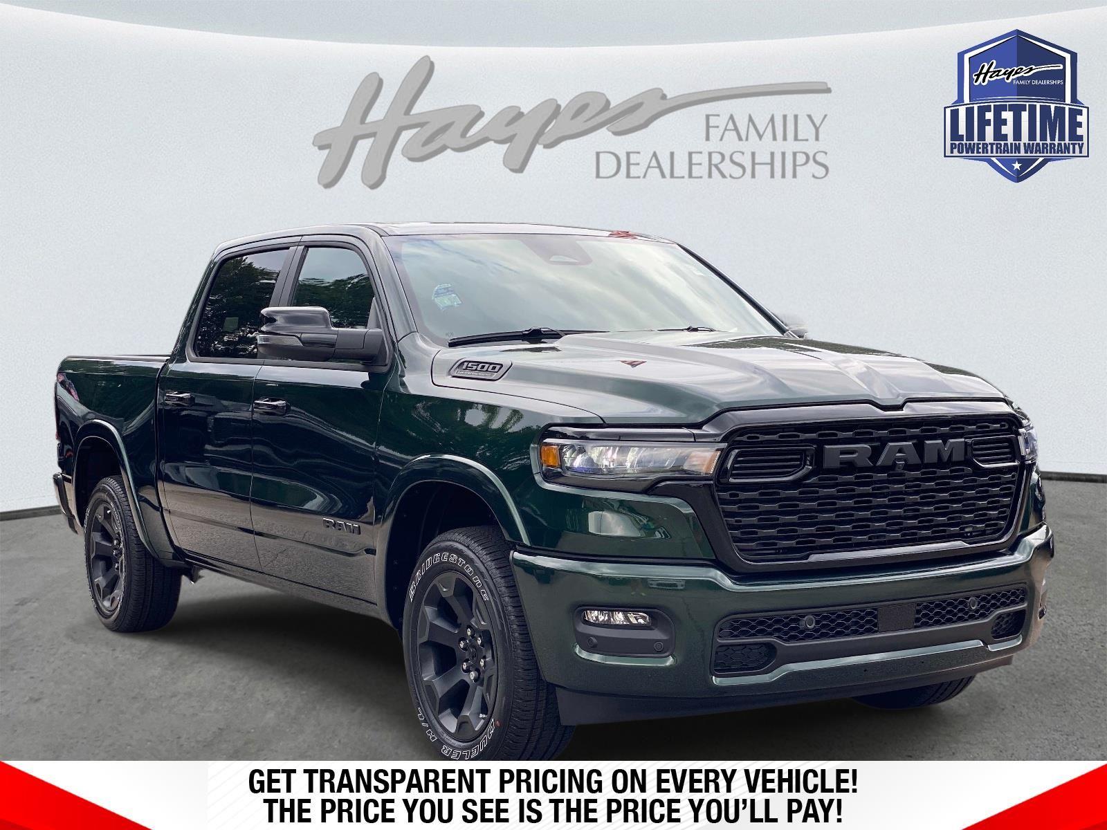Serrano Green Metallic 2026 RAM 1500 Big Horn Crew Cab 4WD Pickup Truck Four-Wheel Drive 8-Speed Automatic