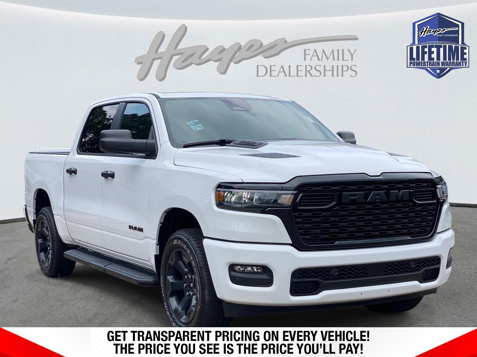 Bright White Clearcoat 2026 RAM 1500 Express Crew Cab 4WD Pickup Truck Four-Wheel Drive 8-Speed Automatic