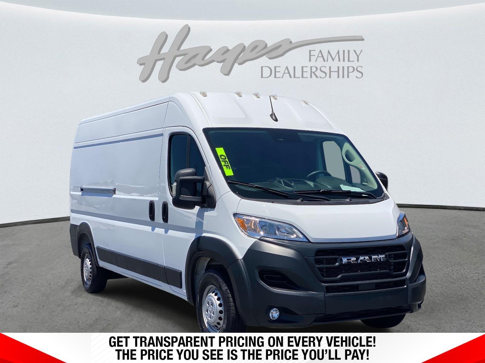 Bright White Clearcoat 2025 RAM ProMaster 2500 Tradesman 159 High Roof Cargo Van FWD Van Front-Wheel Drive 9-Speed Automatic