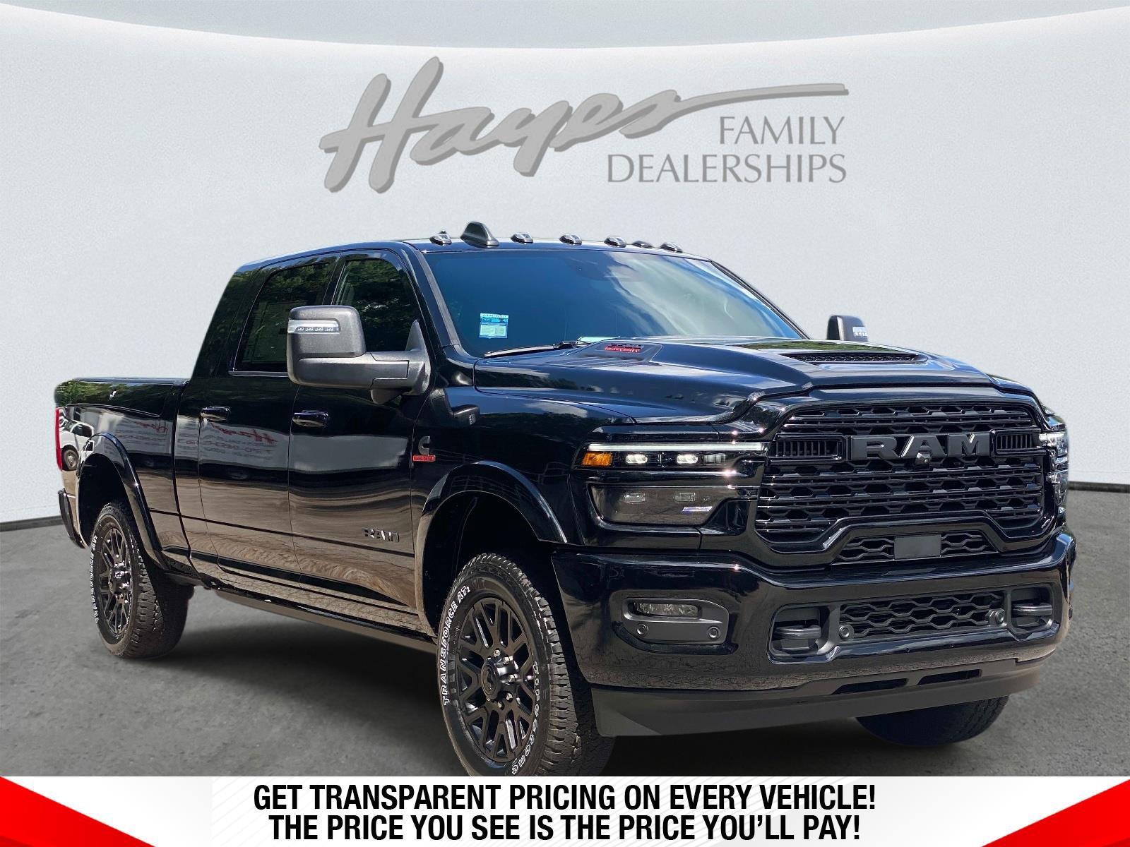 Diamond Black Crystal Pearlcoat 2026 RAM 2500 Pickup Truck Four-Wheel Drive 8-Speed Automatic
