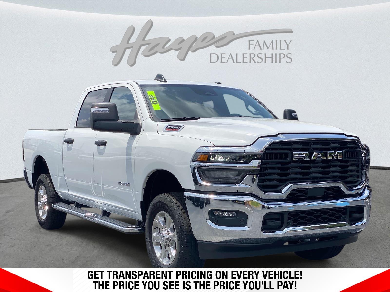 BRIGHT WHITE CL 2025 RAM 2500 Pickup Truck Four-Wheel Drive Manual