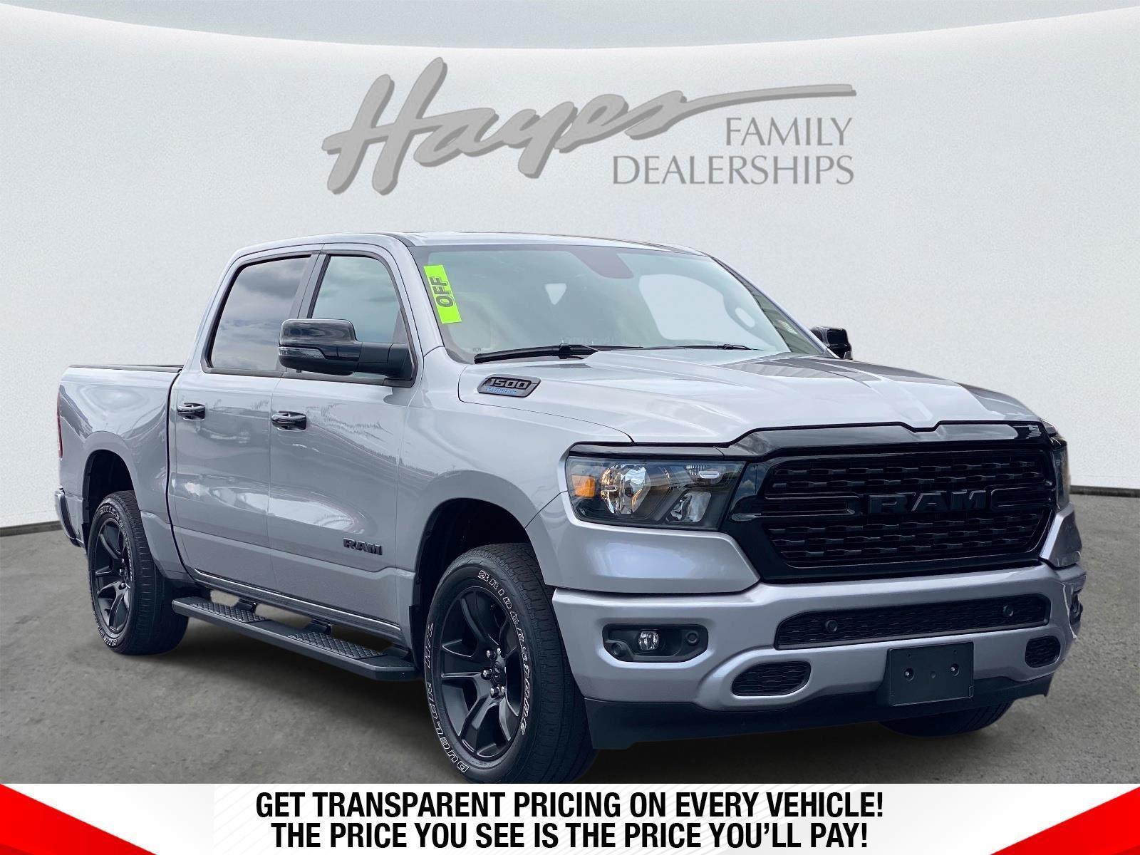 Billet Silver Metallic Clearcoat 2023 RAM 1500 Pickup Truck Four-Wheel Drive 8-Speed Automatic