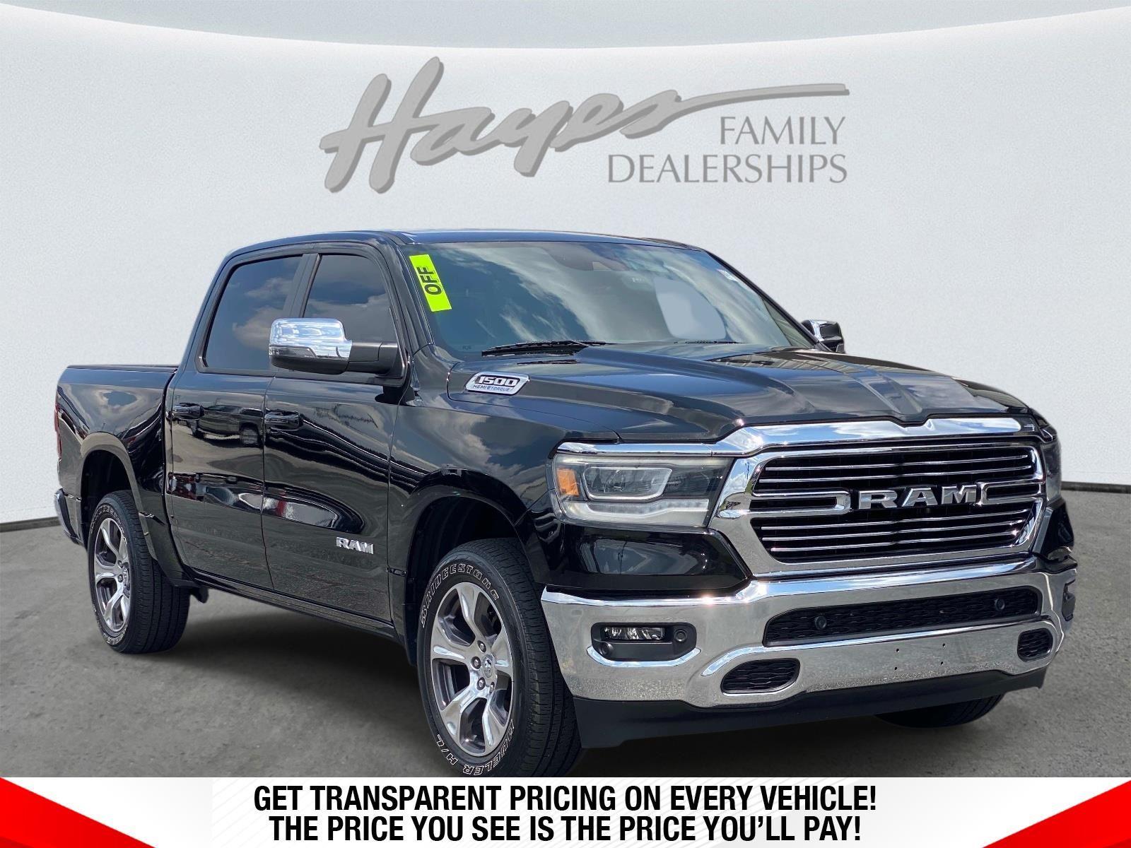 Diamond Black Crystal Pearlcoat 2023 RAM 1500 Pickup Truck Four-Wheel Drive 8-Speed Automatic