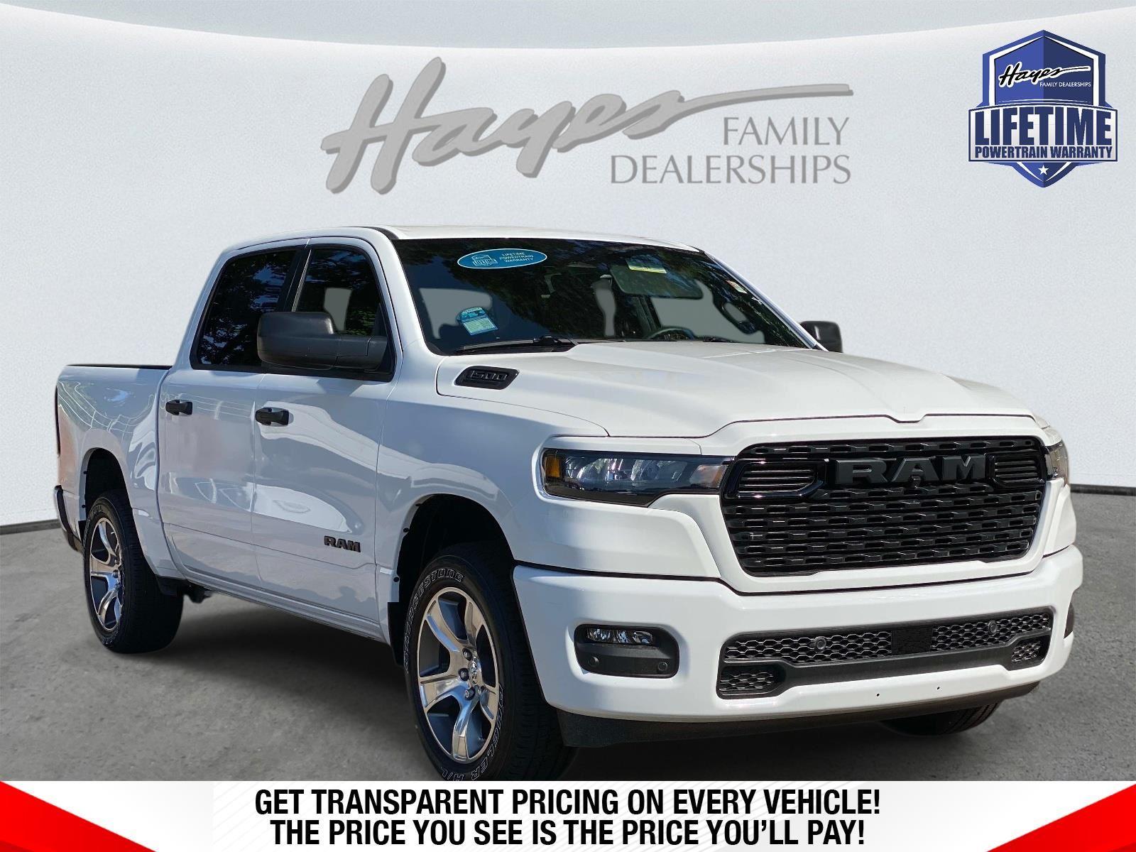 Bright White Clearcoat 2026 RAM 1500 Pickup Truck Four-Wheel Drive 8-Speed Automatic