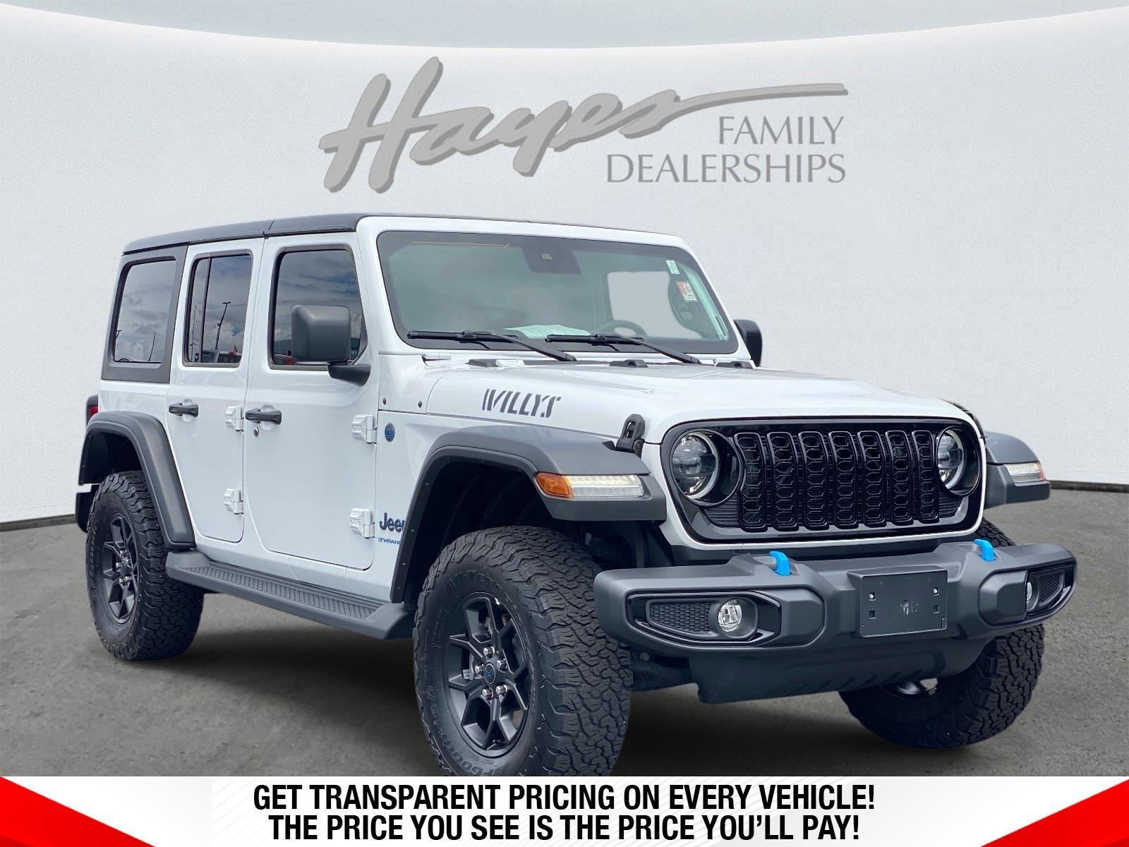 Bright White Clearcoat 2024 Jeep Wrangler 4xe SUV / Crossover Four-Wheel Drive 8-Speed Automatic