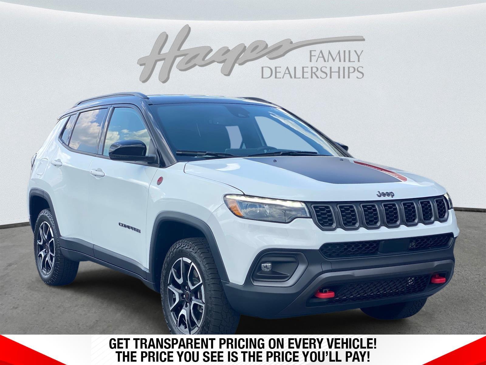 Bright White Clearcoat 2025 Jeep Compass SUV / Crossover Four-Wheel Drive 8-Speed Automatic