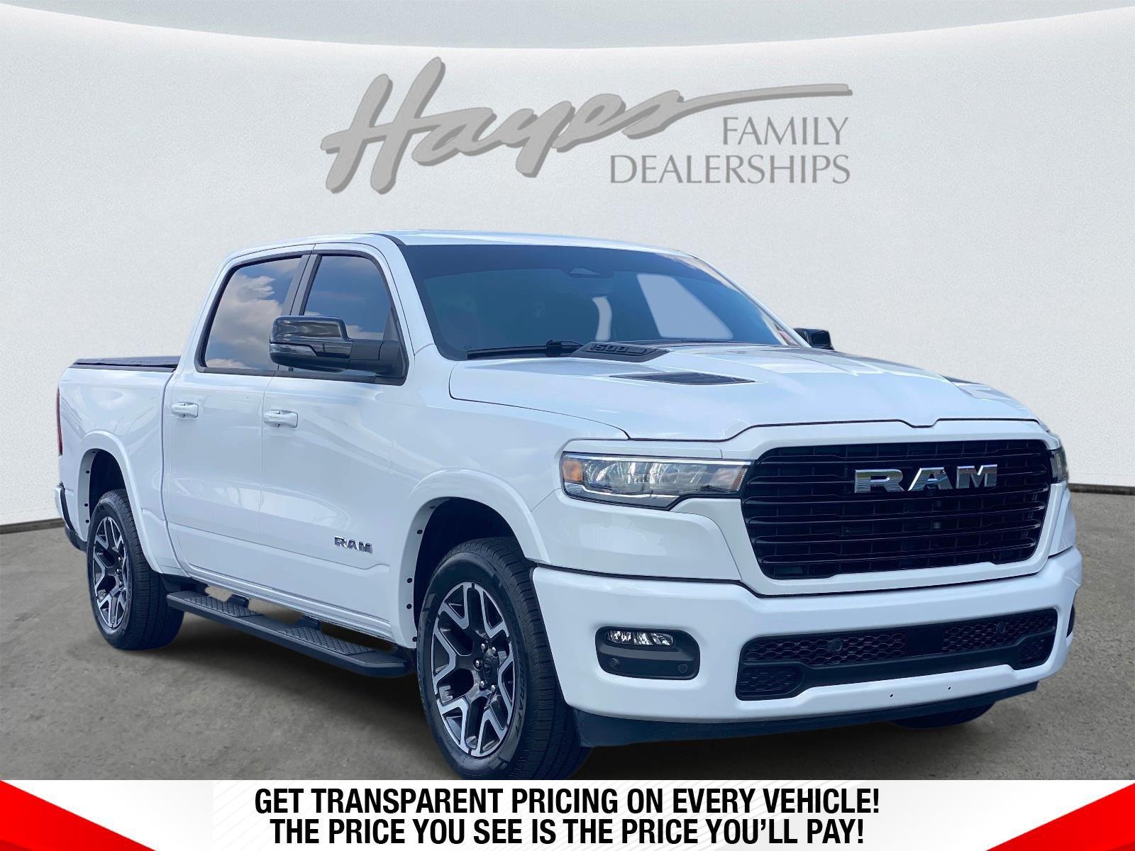 Bright White Clearcoat 2025 RAM 1500 Pickup Truck Four-Wheel Drive 8-Speed Automatic