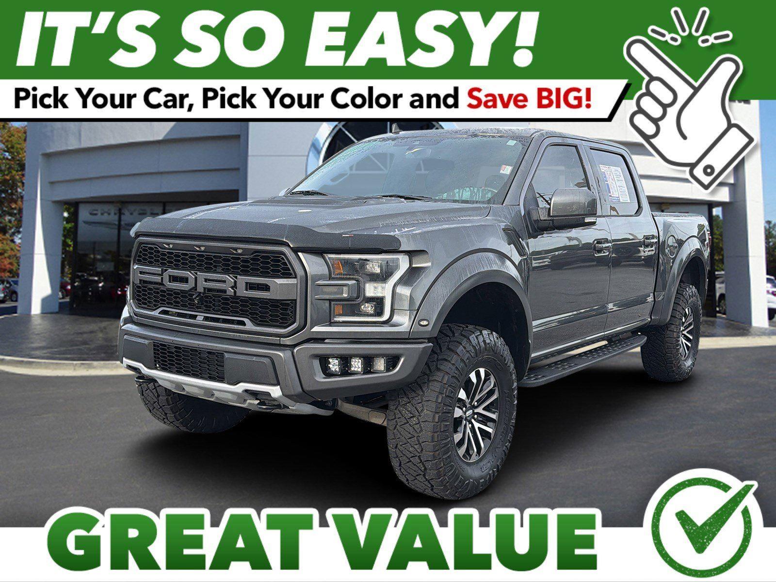 Gray (Magnetic) 2019 Ford F-150 Raptor SuperCrew 4WD Pickup Truck Four-Wheel Drive Automatic