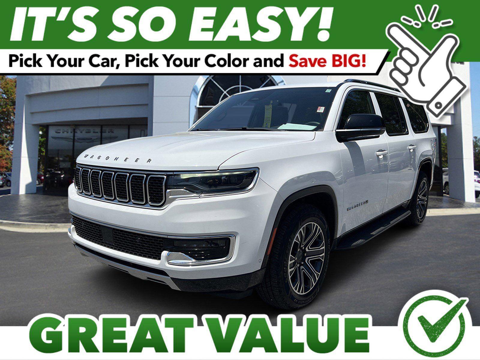Bright White Clearcoat 2024 Jeep Wagoneer L Series II RWD SUV / Crossover 4X2 8-Speed Automatic