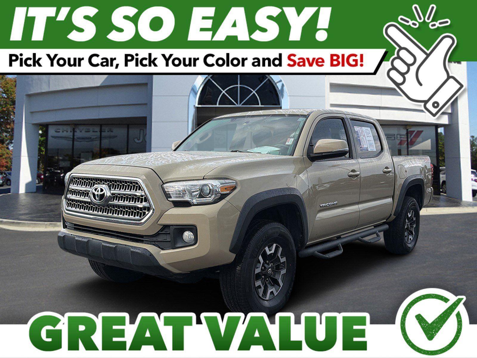 Quicksand 2016 Toyota Tacoma Double Cab V6 TRD Sport 4WD Pickup Truck Four-Wheel Drive 6-Speed Automatic