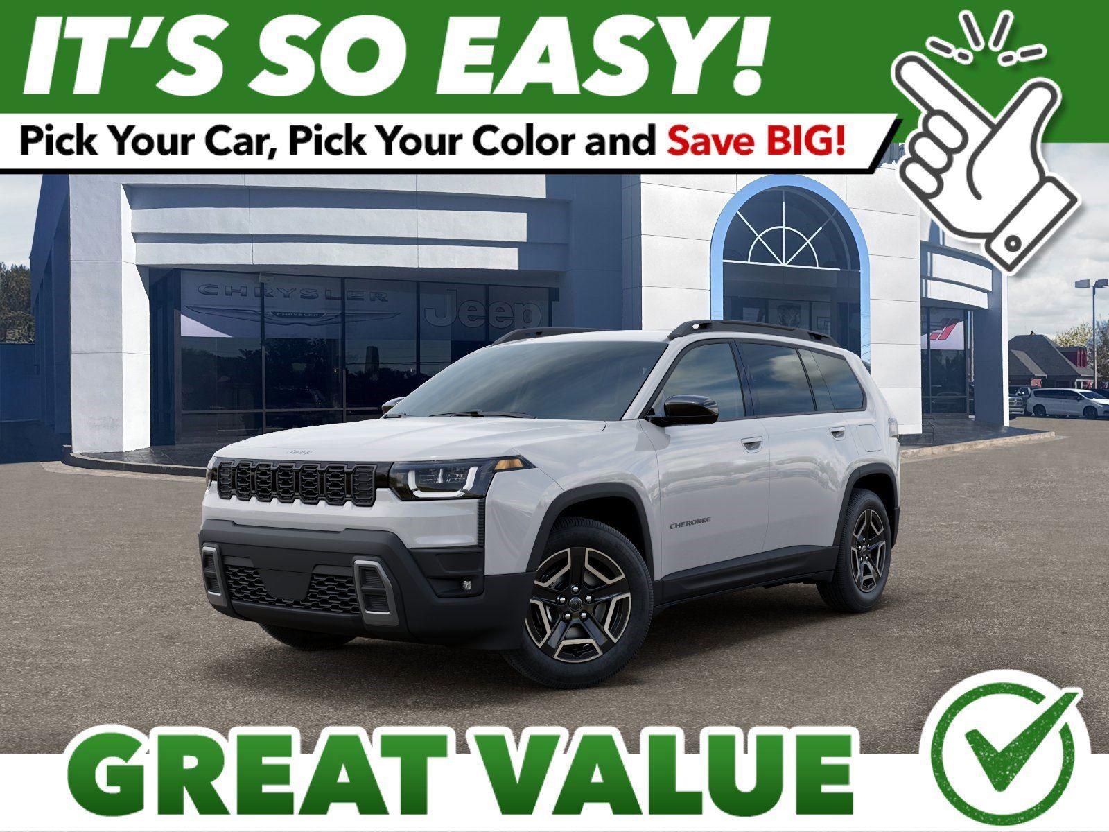 Bright White Clearcoat 2026 Jeep Cherokee Laredo 4WD SUV / Crossover Four-Wheel Drive Automatic