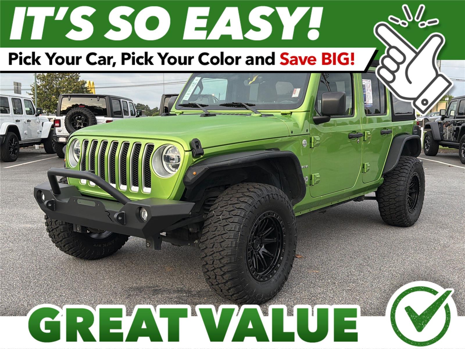 Mojito! Clearcoat 2019 Jeep Wrangler Unlimited Sahara 4WD SUV / Crossover Four-Wheel Drive 8-Speed Automatic