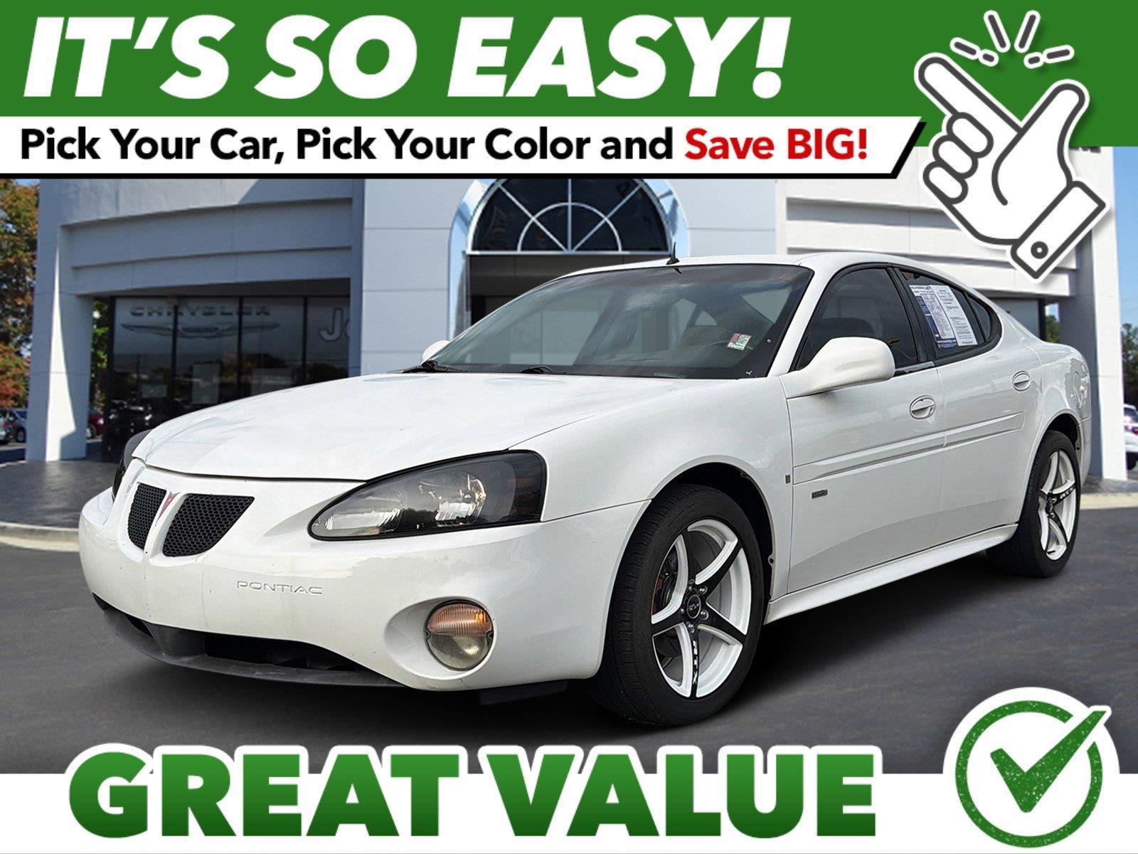 Ivory White 2005 Pontiac Grand Prix GTP Sedan Front-Wheel Drive 4-Speed Automatic Overdrive