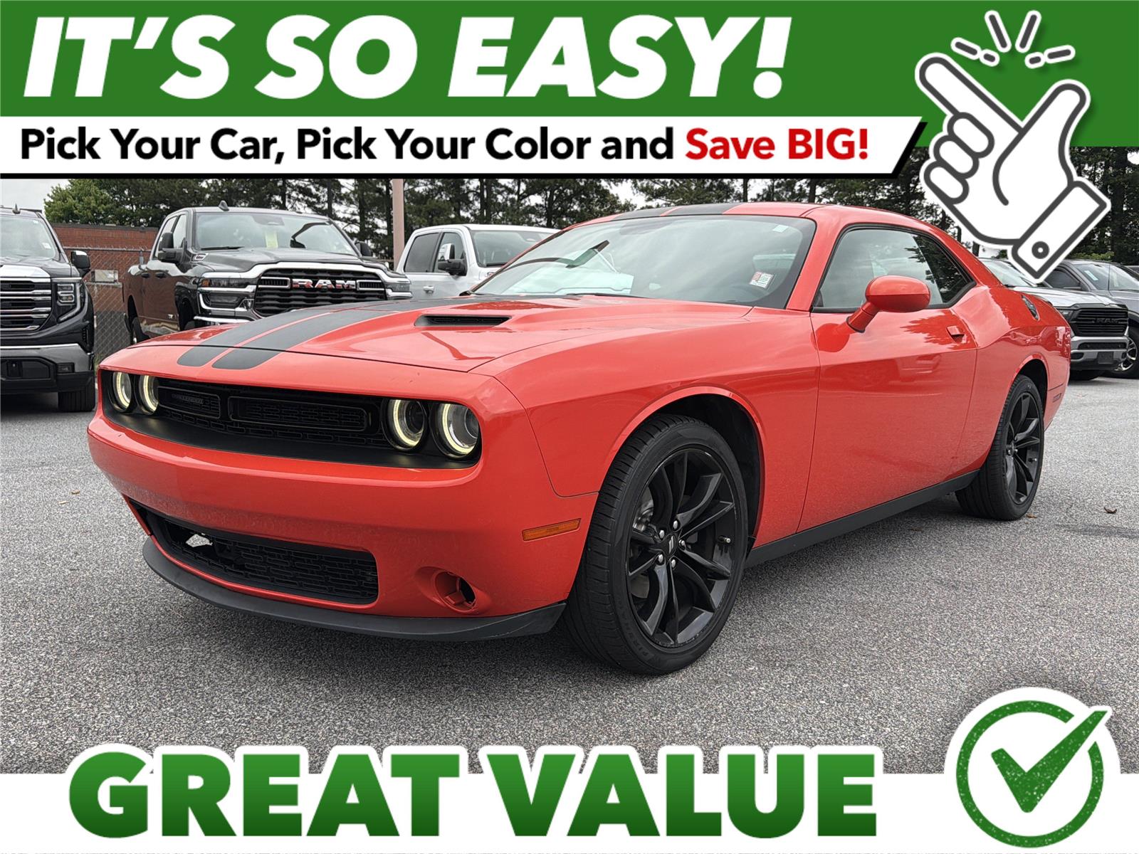 Go Mango 2017 Dodge Challenger Coupe Rear-Wheel Drive 8-Speed Automatic