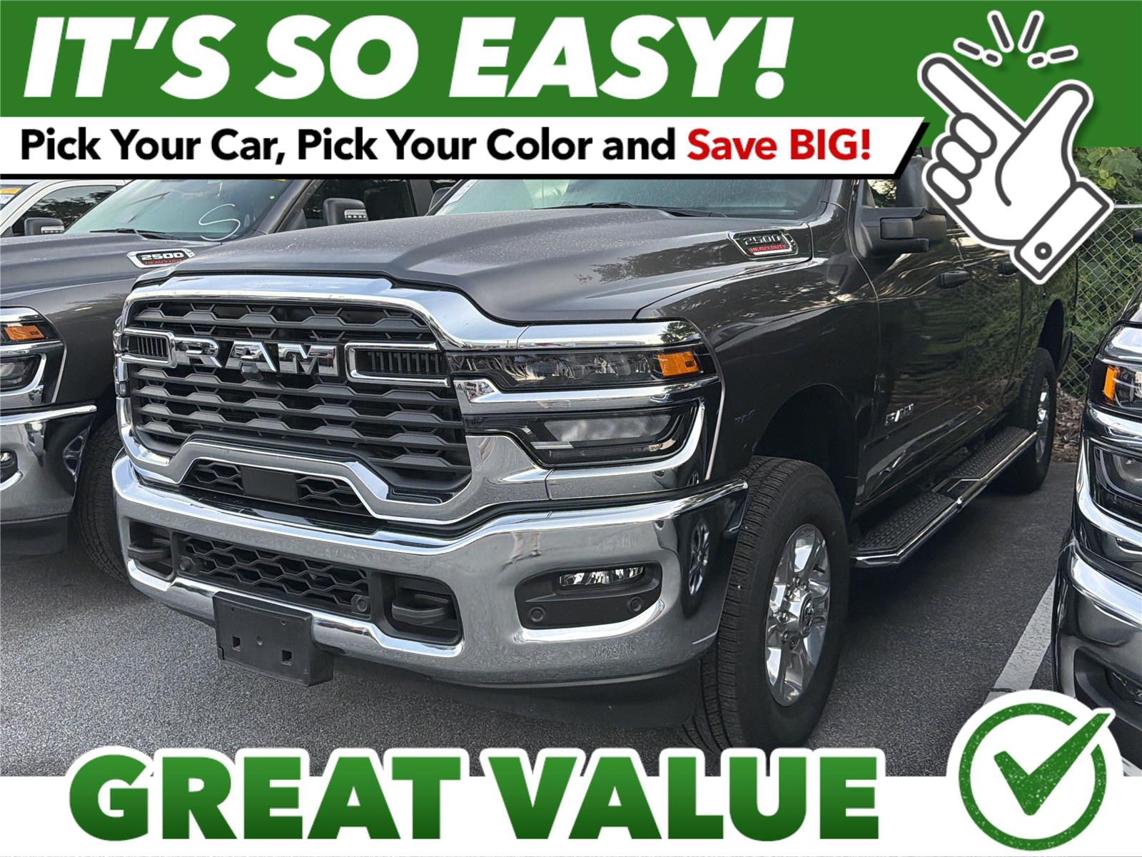 Gray (Granite Crystal Metallic Clearcoat) 2026 RAM 2500 Pickup Truck Four-Wheel Drive 8-Speed Automatic
