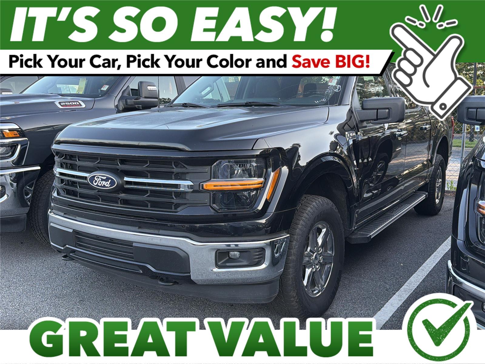 Agate Black 2025 Ford F-150 Pickup Truck Four-Wheel Drive Automatic