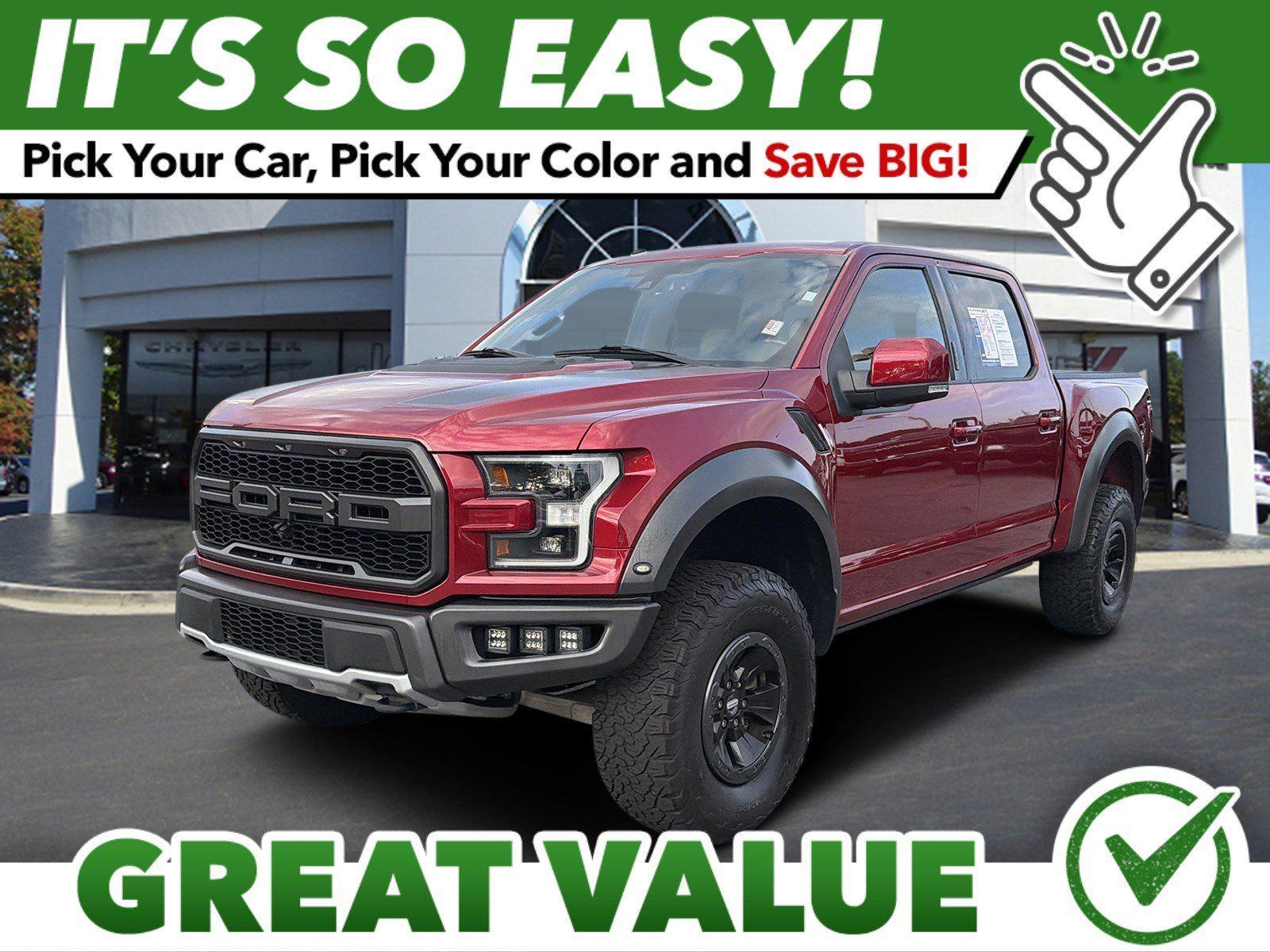 Ruby Red Metallic Tinted Clearcoat 2018 Ford F-150 Pickup Truck Four-Wheel Drive Automatic