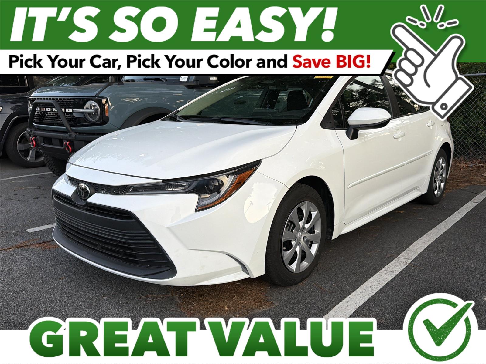 Ice Cap 2024 Toyota Corolla Sedan Front-Wheel Drive Continuously Variable Transmission