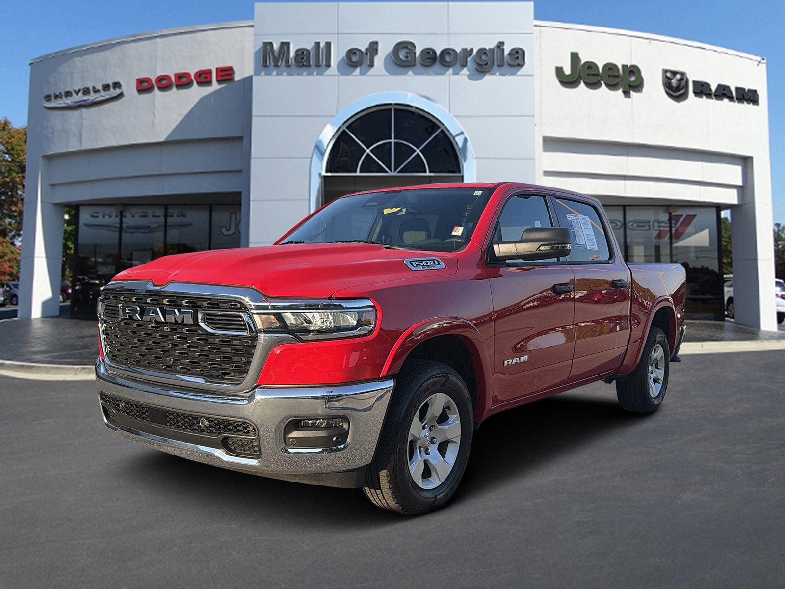 Flame Red Clearcoat 2025 RAM 1500 Pickup Truck Four-Wheel Drive 8-Speed Automatic
