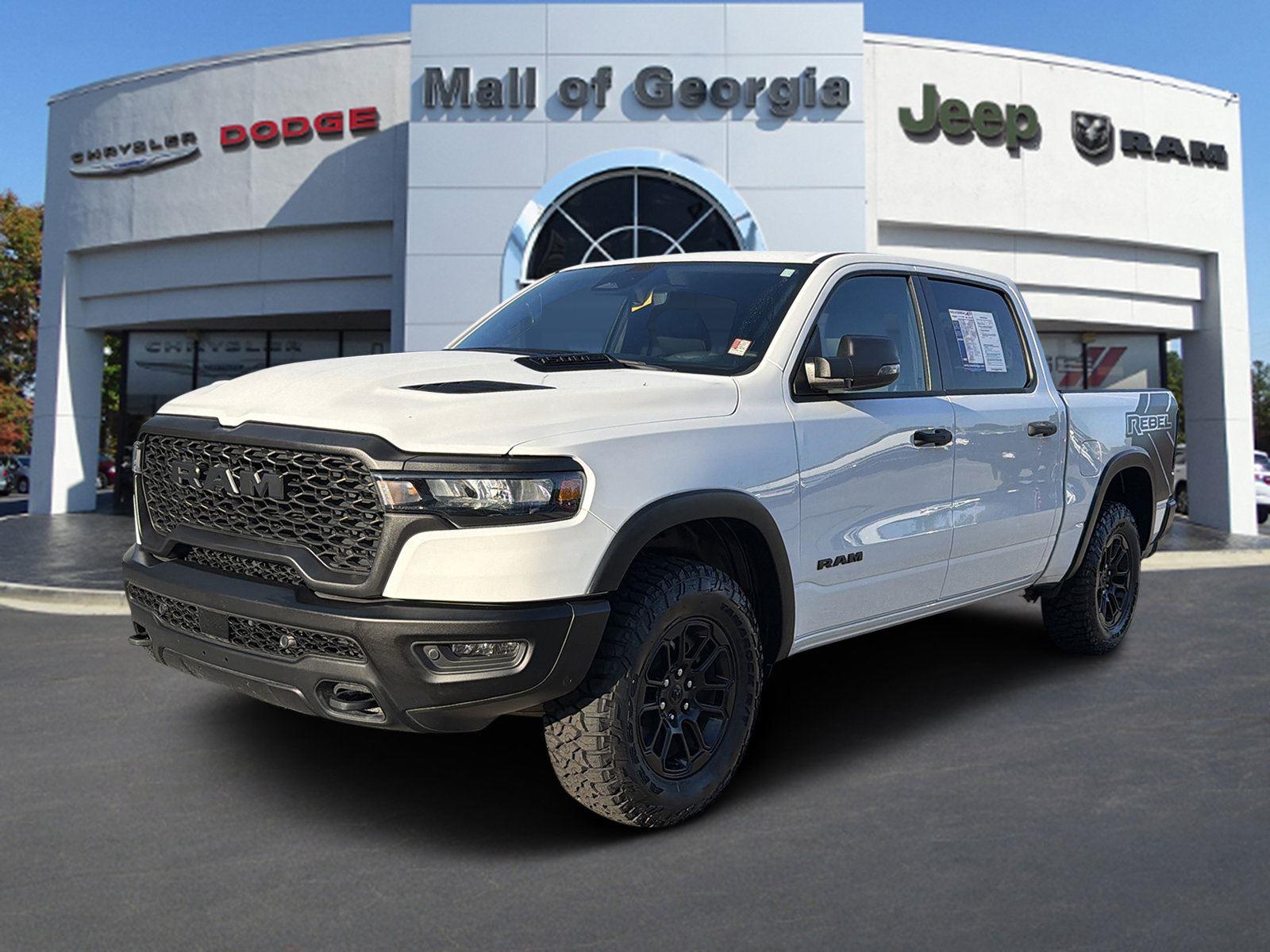 Bright White Clearcoat 2025 RAM 1500 Pickup Truck Four-Wheel Drive 8-Speed Automatic