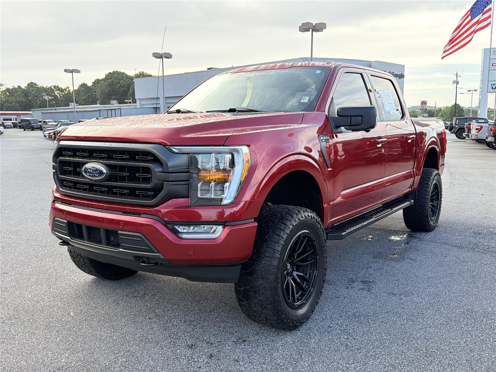 Rapid Red Metallic Tinted Clearcoat 2021 Ford F-150 Pickup Truck Four-Wheel Drive Automatic