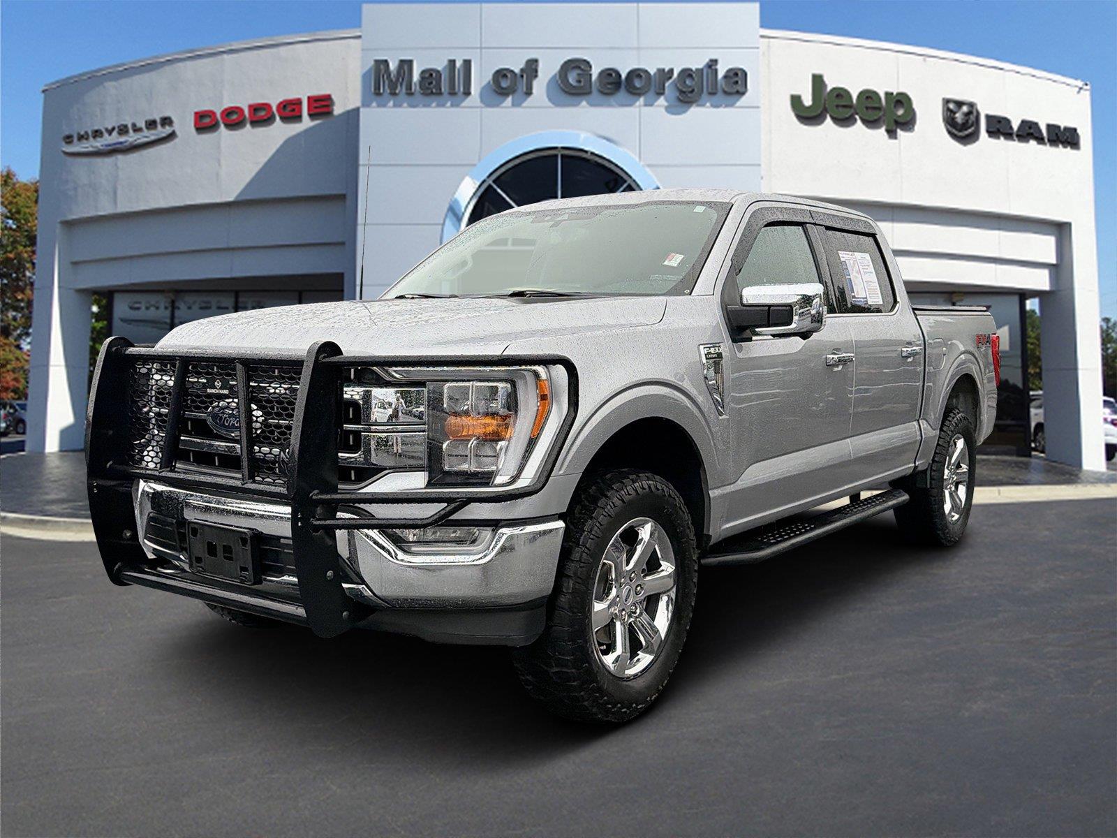 Iconic Silver 2021 Ford F-150 Pickup Truck Four-Wheel Drive Automatic