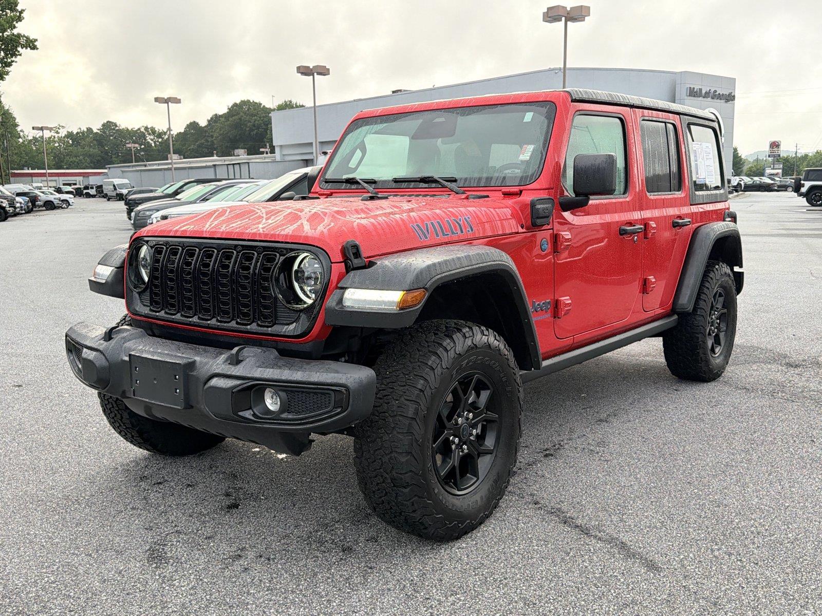 Firecracker Red Clearcoat 2025 Jeep Wrangler 4xe SUV / Crossover Four-Wheel Drive 8-Speed Automatic