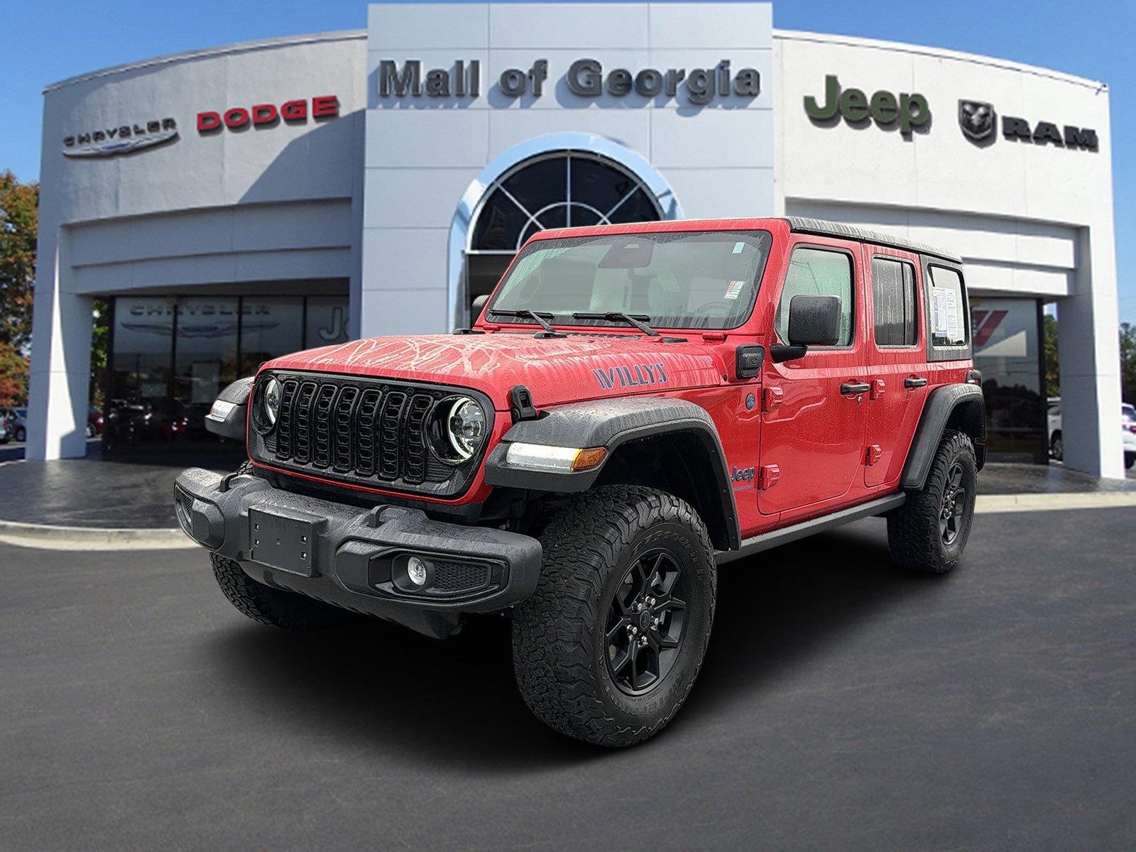 Firecracker Red Clearcoat 2025 Jeep Wrangler 4xe SUV / Crossover Four-Wheel Drive 8-Speed Automatic