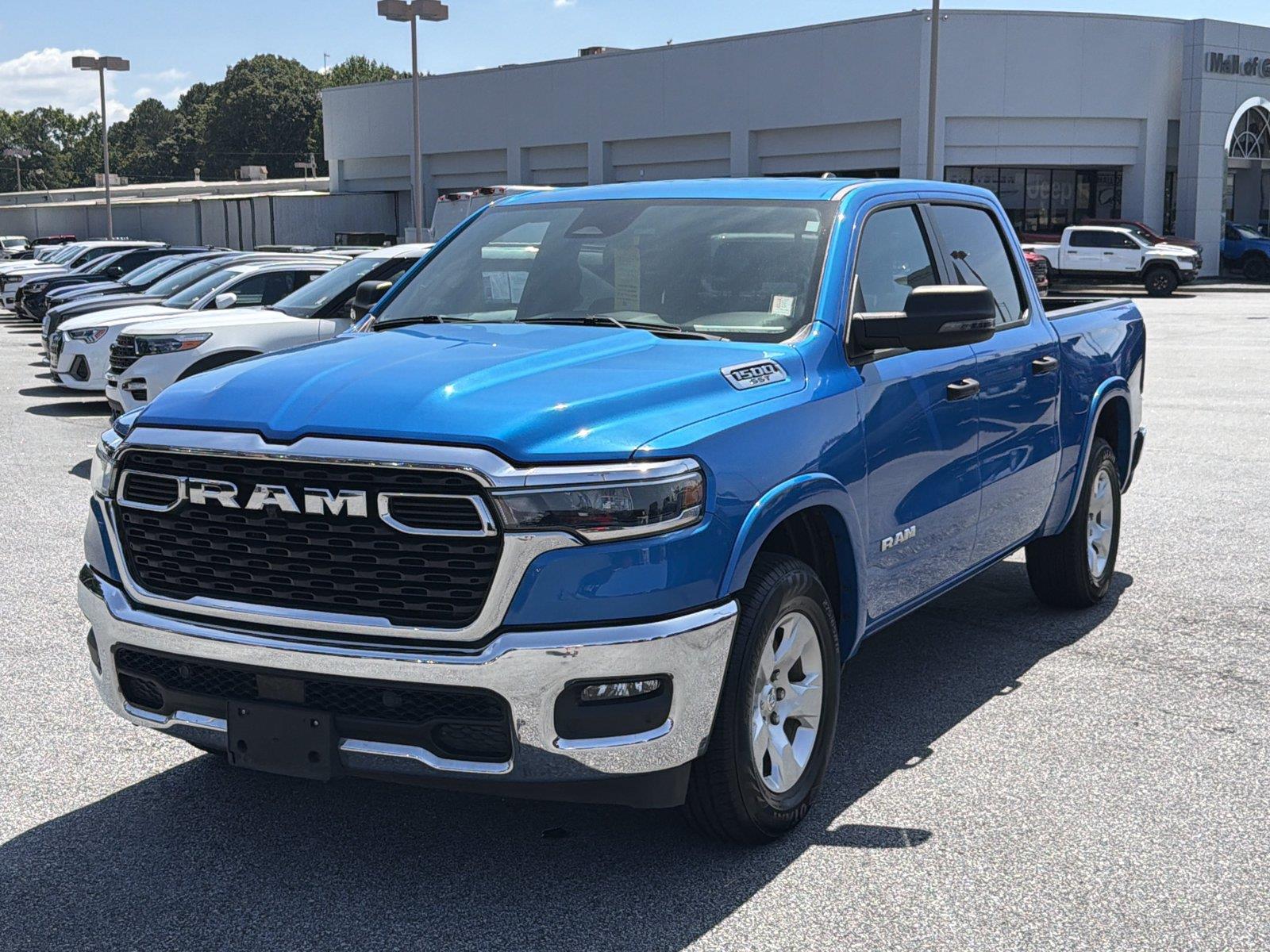 Hydro Blue Pearlcoat 2025 RAM 1500 Pickup Truck Four-Wheel Drive 8-Speed Automatic
