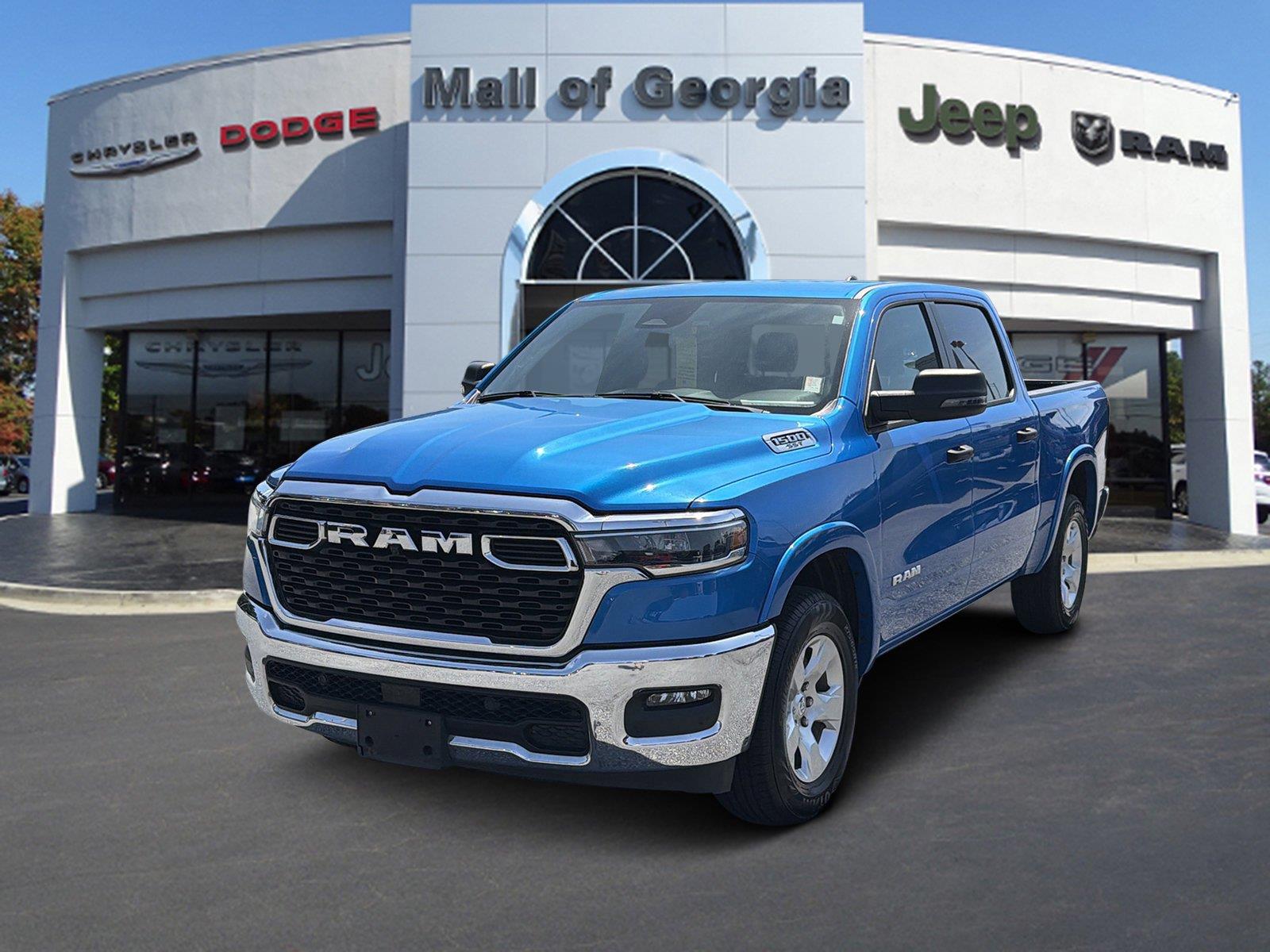 Hydro Blue Pearlcoat 2025 RAM 1500 Pickup Truck Four-Wheel Drive 8-Speed Automatic