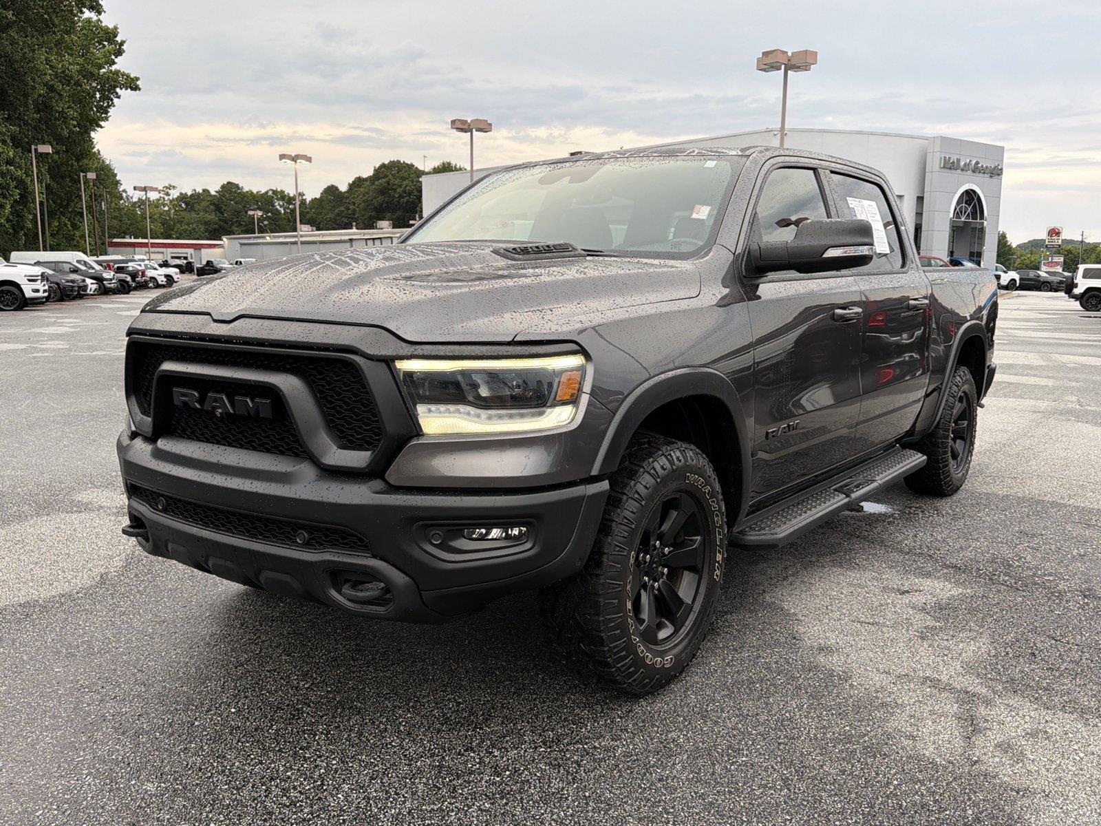 Gray (Granite Crystal Metallic Clearcoat) 2022 RAM 1500 Pickup Truck Four-Wheel Drive 8-Speed Automatic